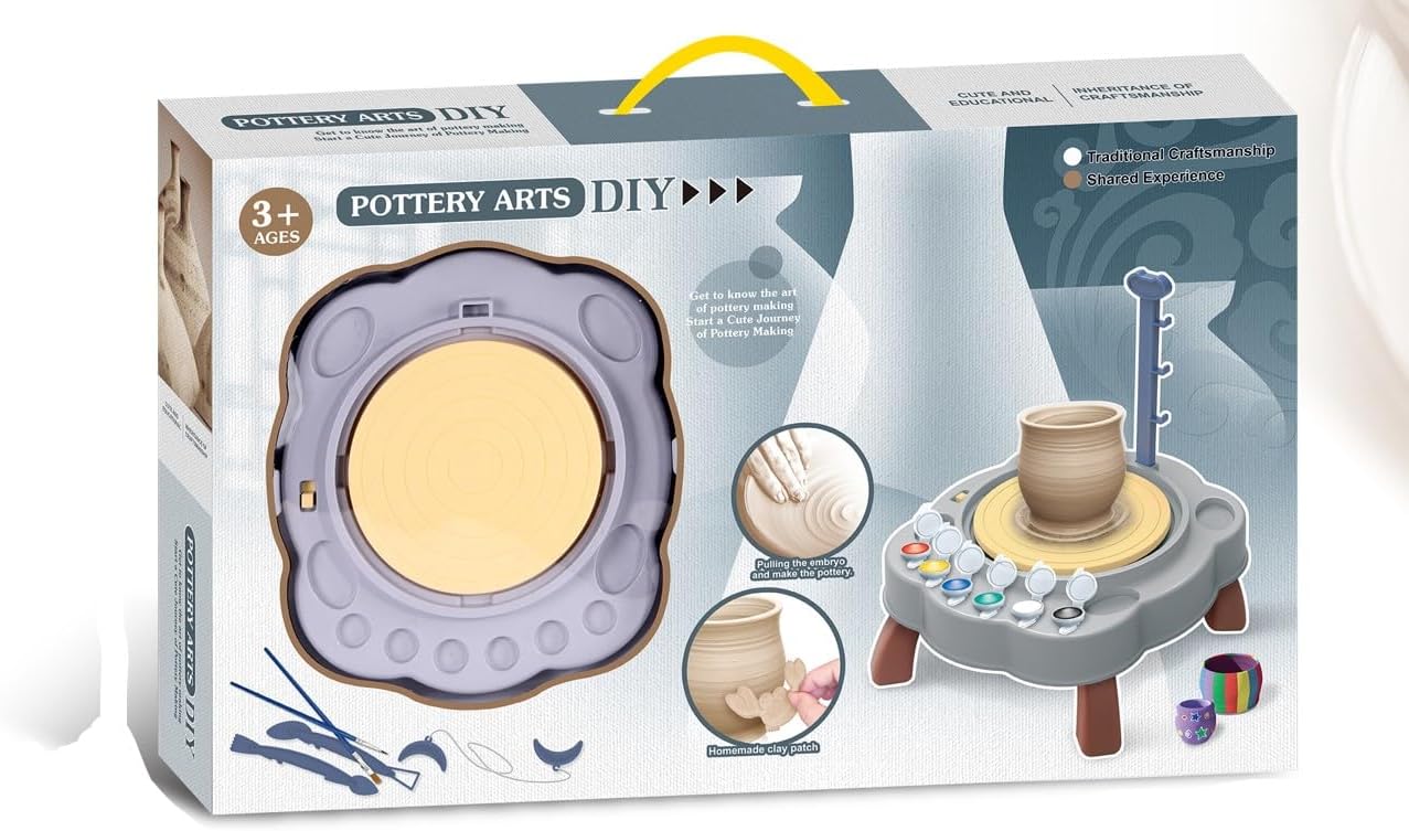 Kids Pottery Workshop Toy – Creative Arts & Modeling Set