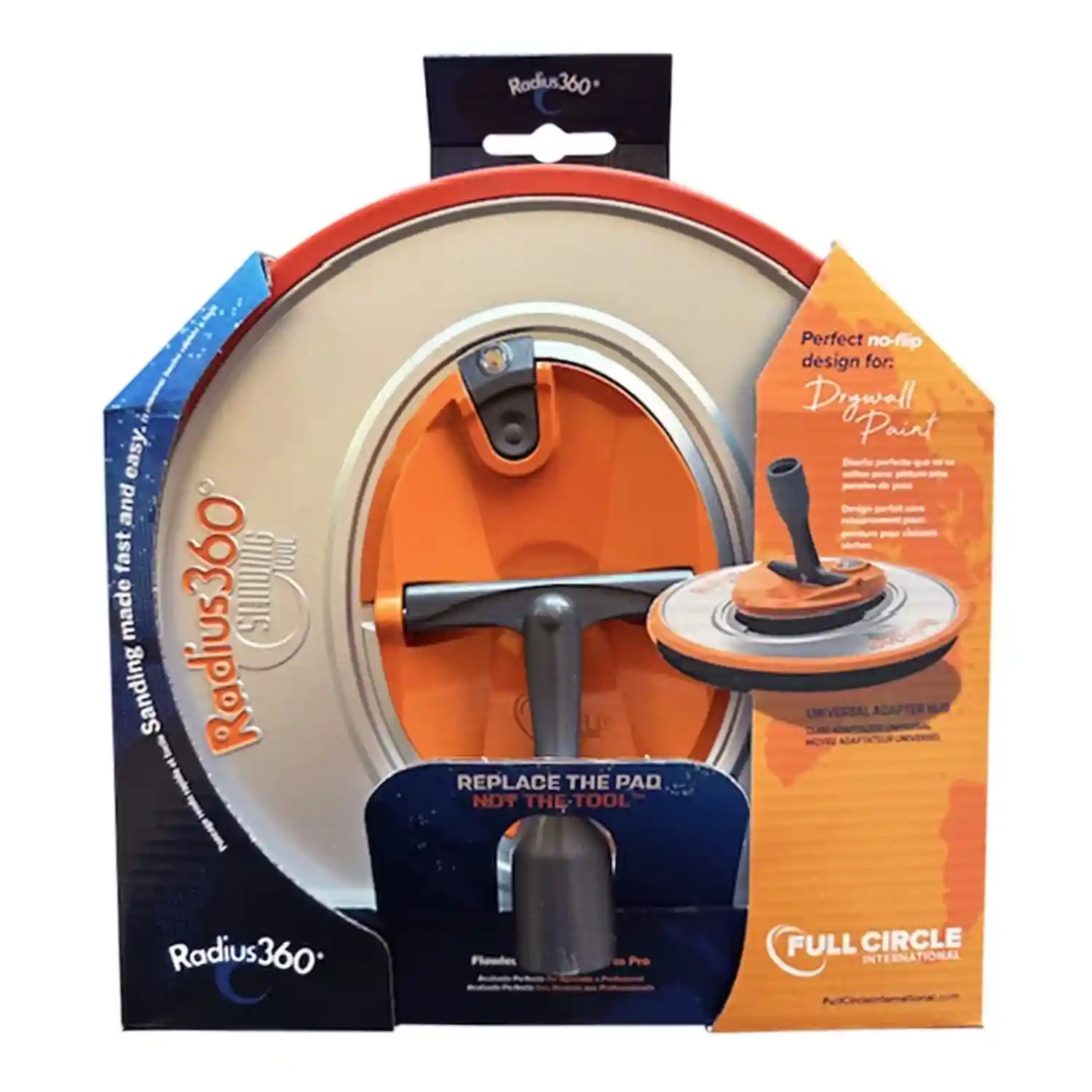 Full Circle International Radius360 9 Inch Sanding Tool Interchangeable Hub