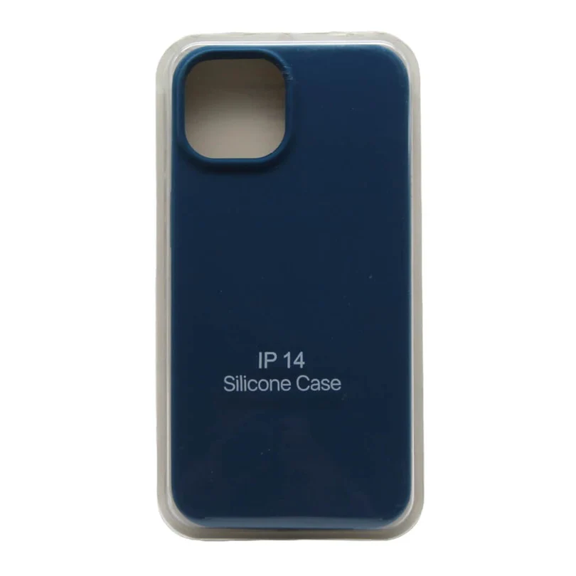 Generic Silicone Case Cover for iPhone 14 Blue