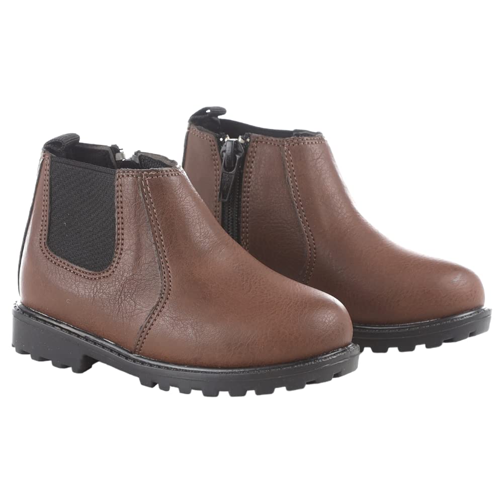 Hawsa Kids Boys Half Boot Winter Ankle Boots Anti Slip Comfortable Outdoor Casual Shoes for Daily Wear