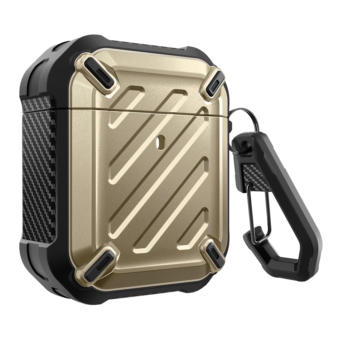 Supcase Unicorn Beetle Pro Protective Case for AirPods 1 & 2 with Carabiner