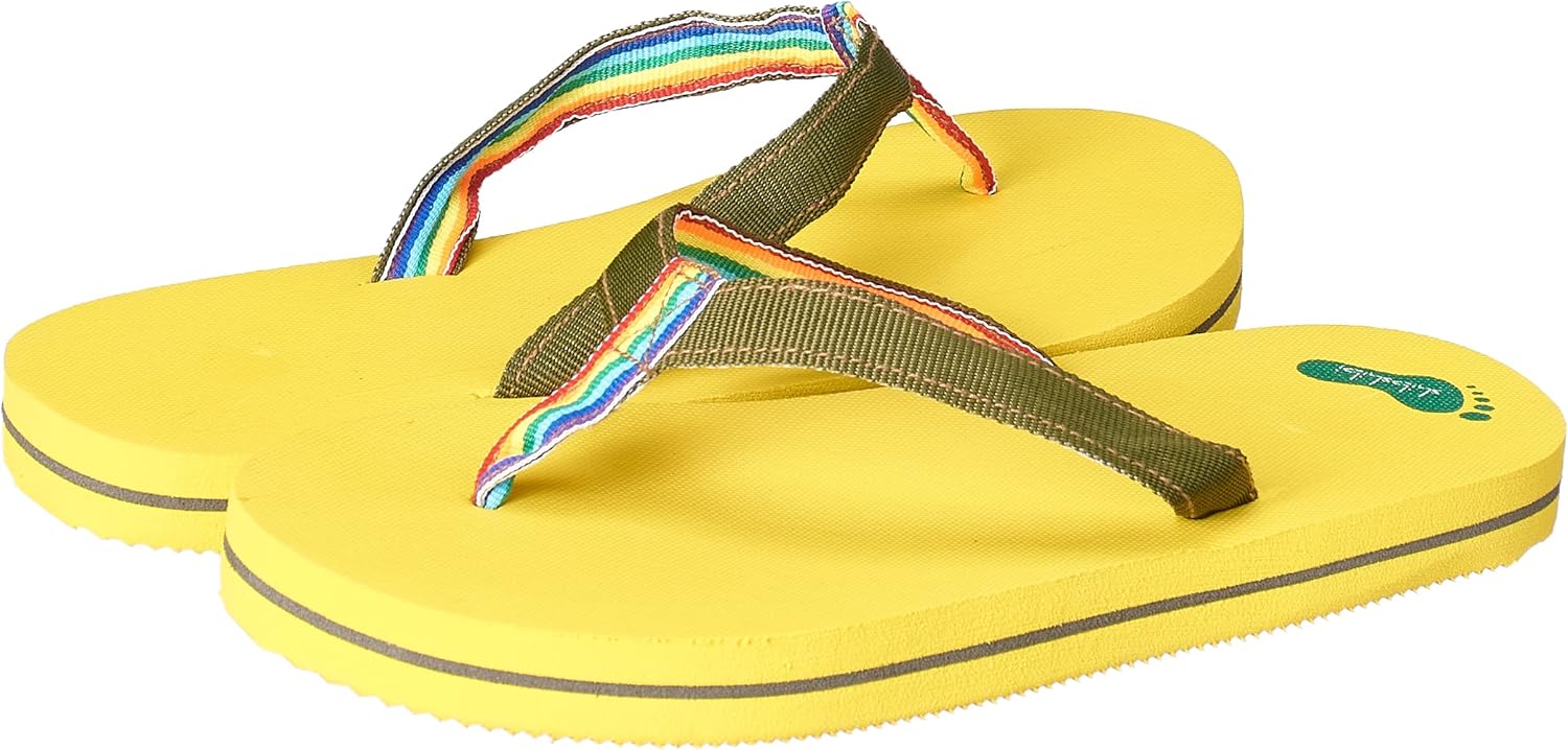 Shibshibi Rubber Slippers for Boys – Colorful Fabric Strap Casual Wear