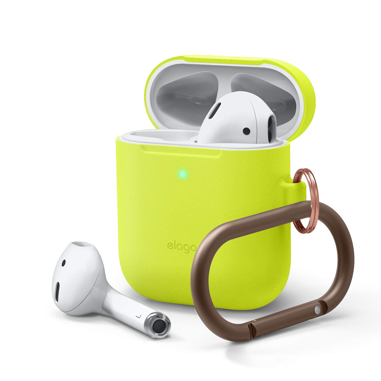 Elago Skinny Hang Case for Apple AirPods – Yellow Protective Slim Case