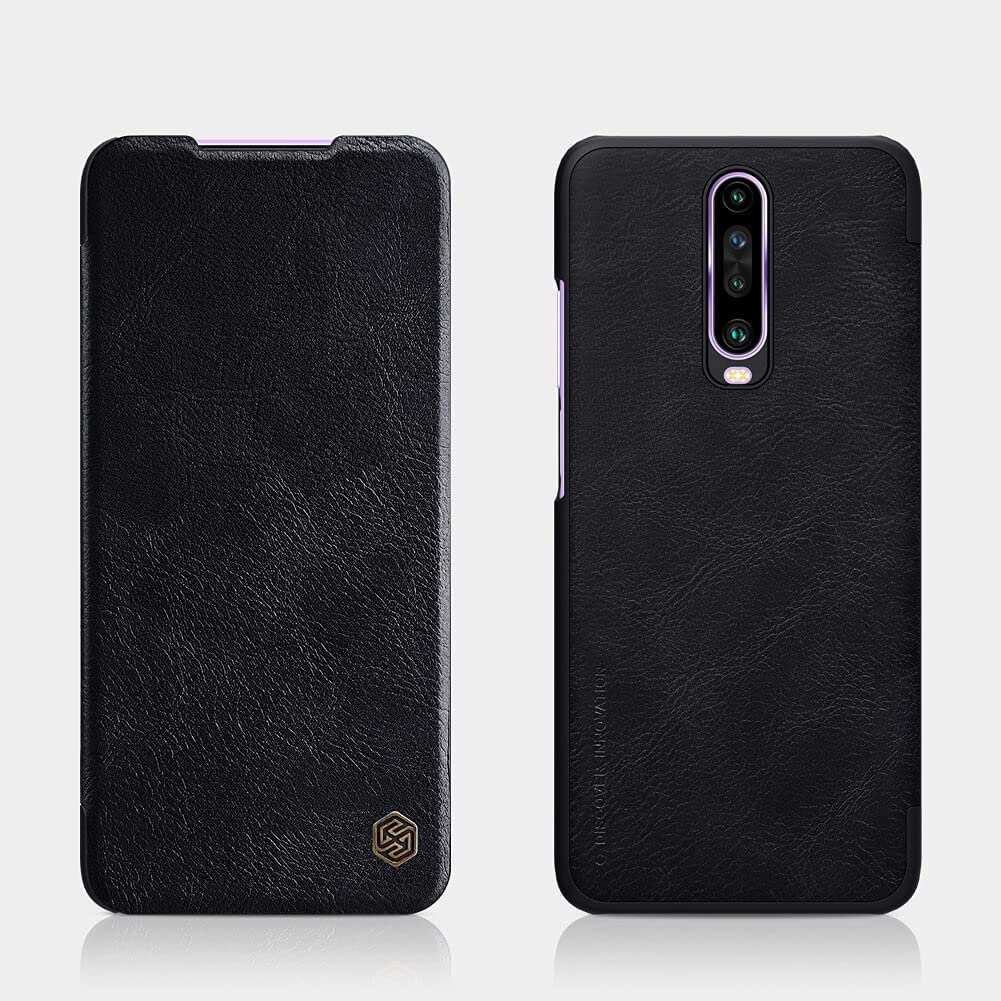 Nillkin Qin Series Leather Flip Cover for Xiaomi K30 / K30 5G – Black