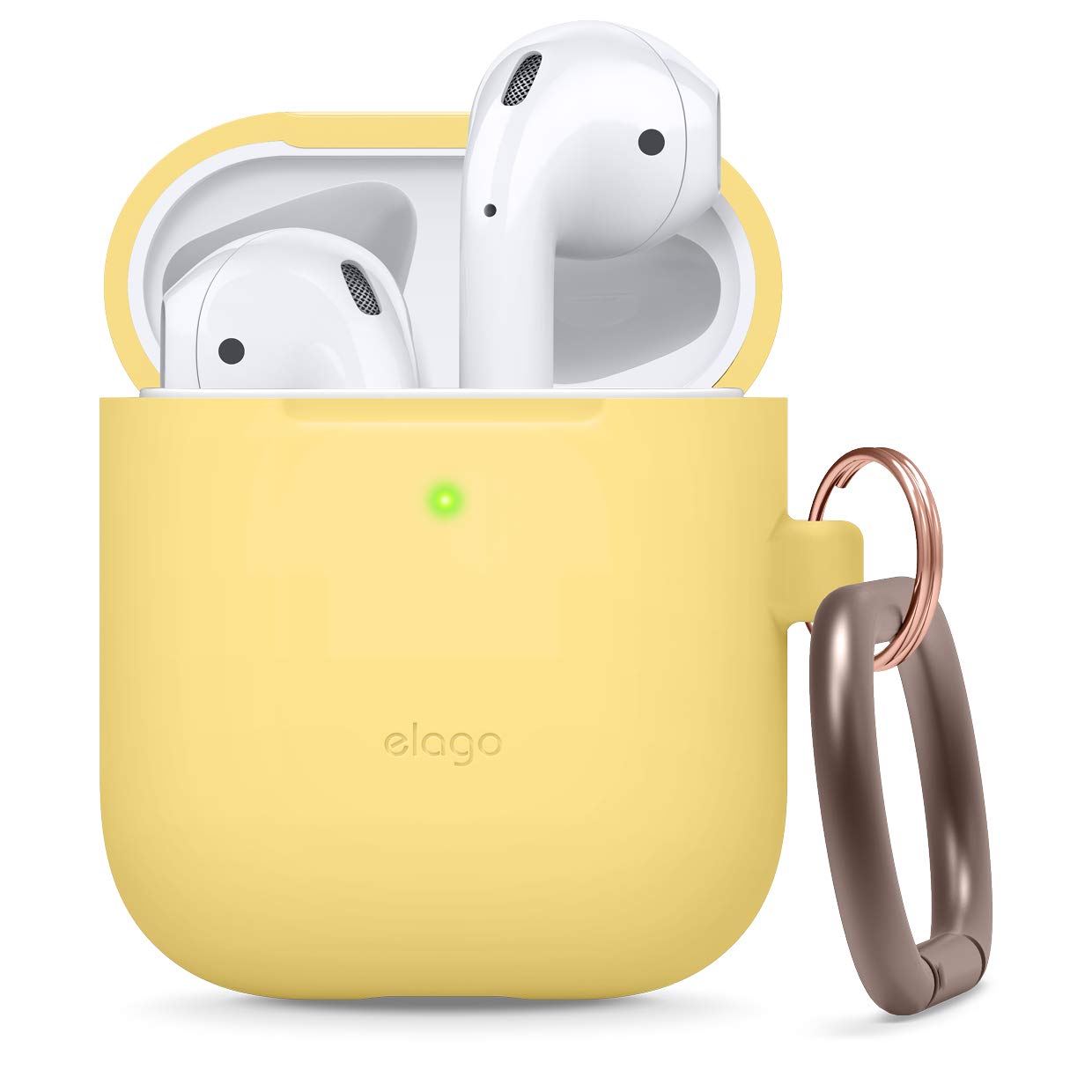 Elago Hang Case for Apple AirPods – Slim Protective Cover with Hanging Design, Yellow