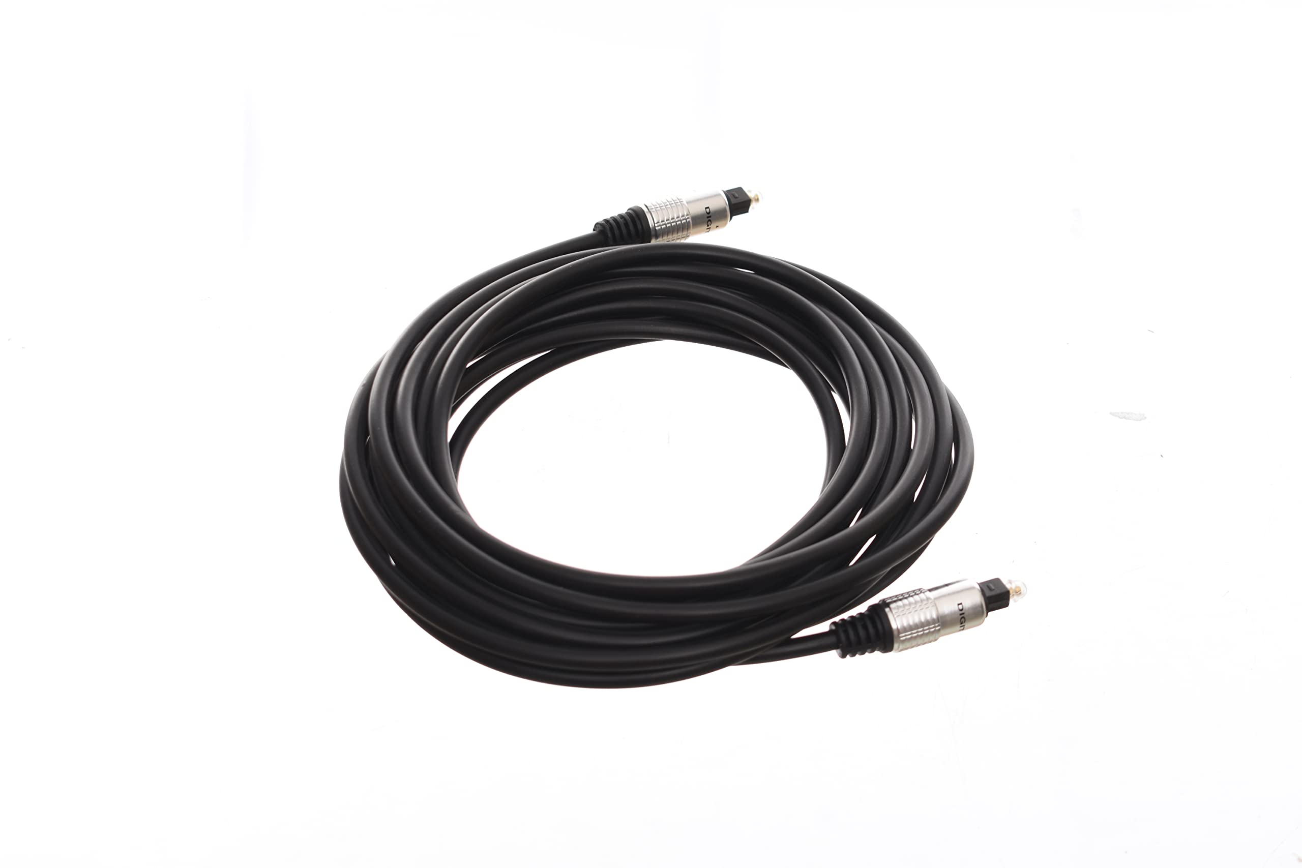Point Toslink Optical Audio Cable – Digital Fiber Optic Audio Cable for TV, Soundbar, Home Theater – Black
