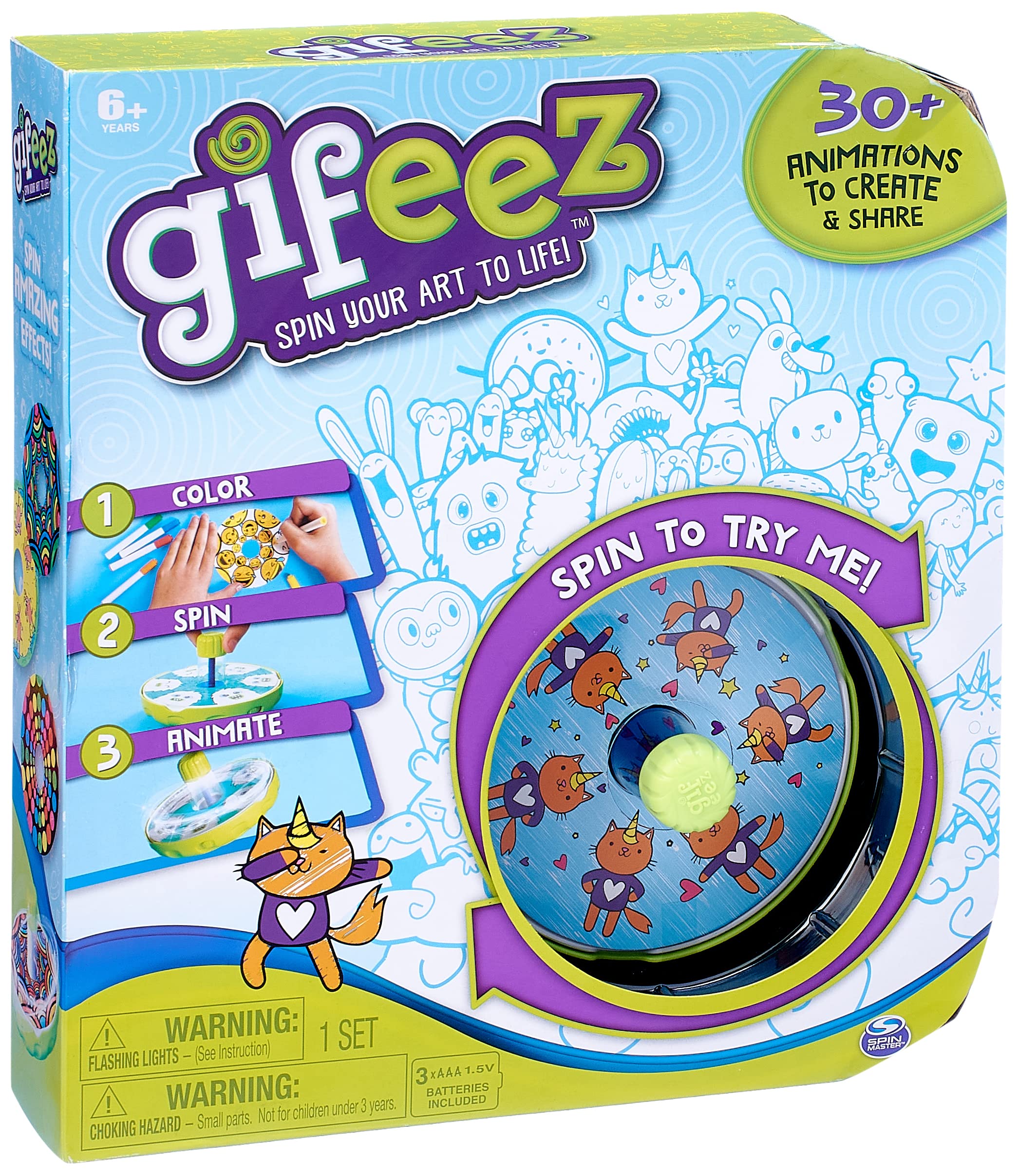 Gifeez Spinning Art Studio Toy Creative Kids Drawing Kit