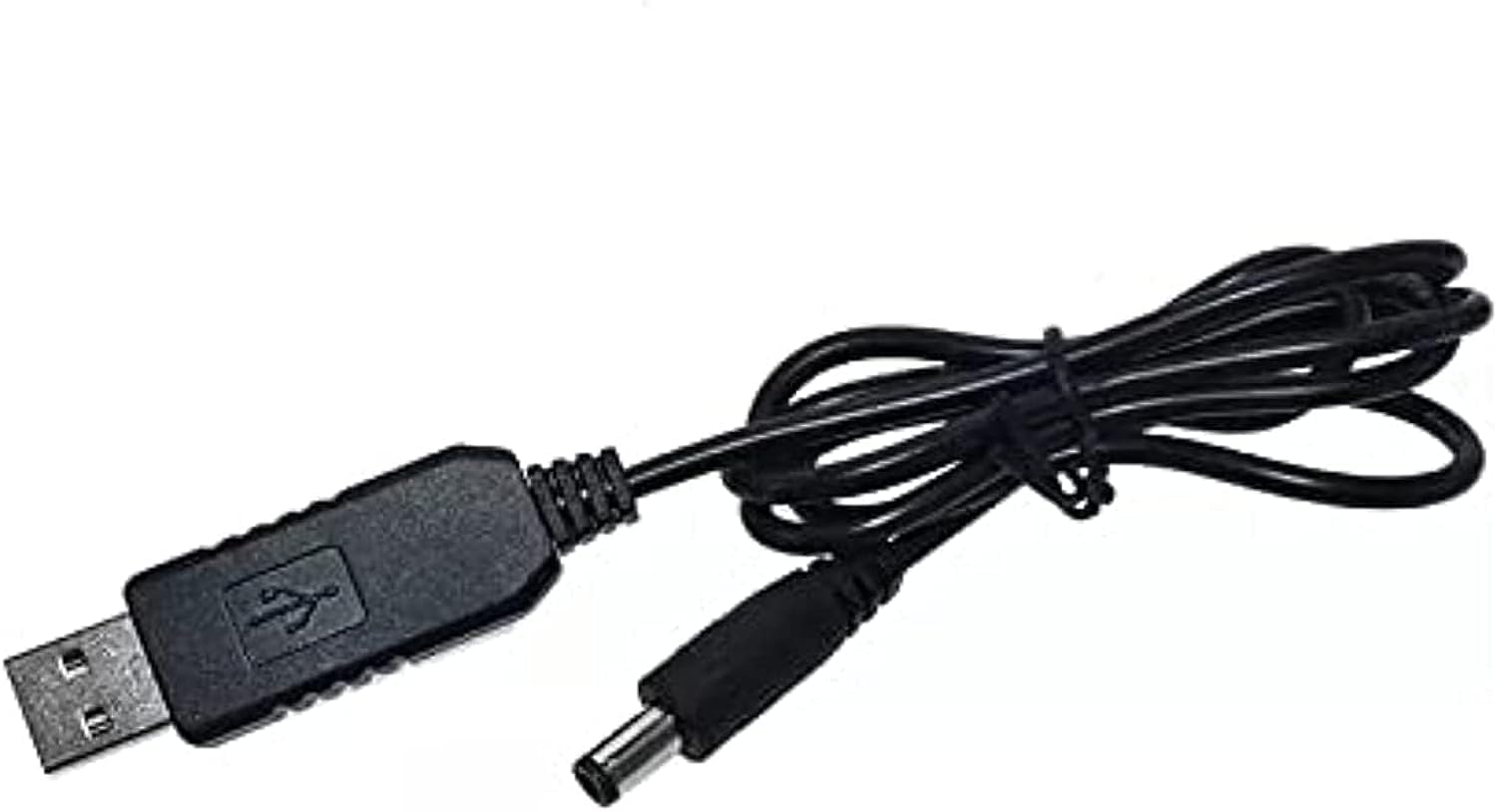 USB Power Boost Cable DC 5V to 12V Step-Up Converter – USB to DC 5.5x2.1mm Plug Adapter Cable for Router, LED Light, Fan & Speakers