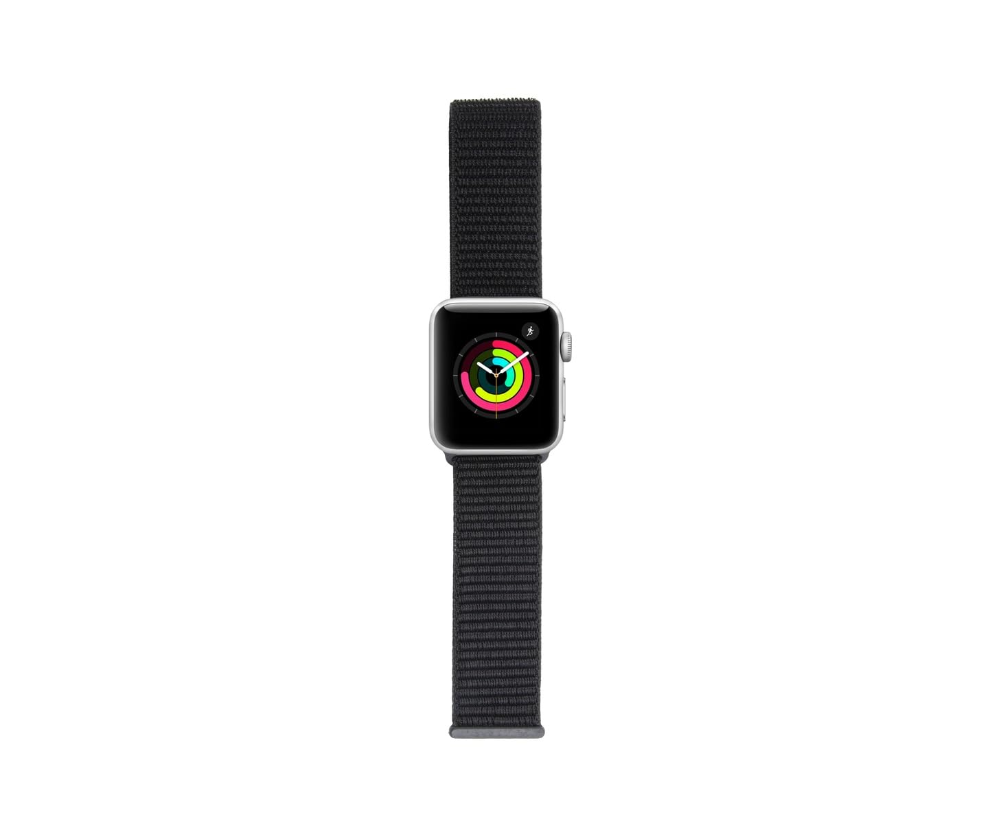 iGuard by Porodo Mesh Band for Apple Watch 44/42mm Series 3/4/5 – Magnetic Stainless Steel Strap – Space Gray