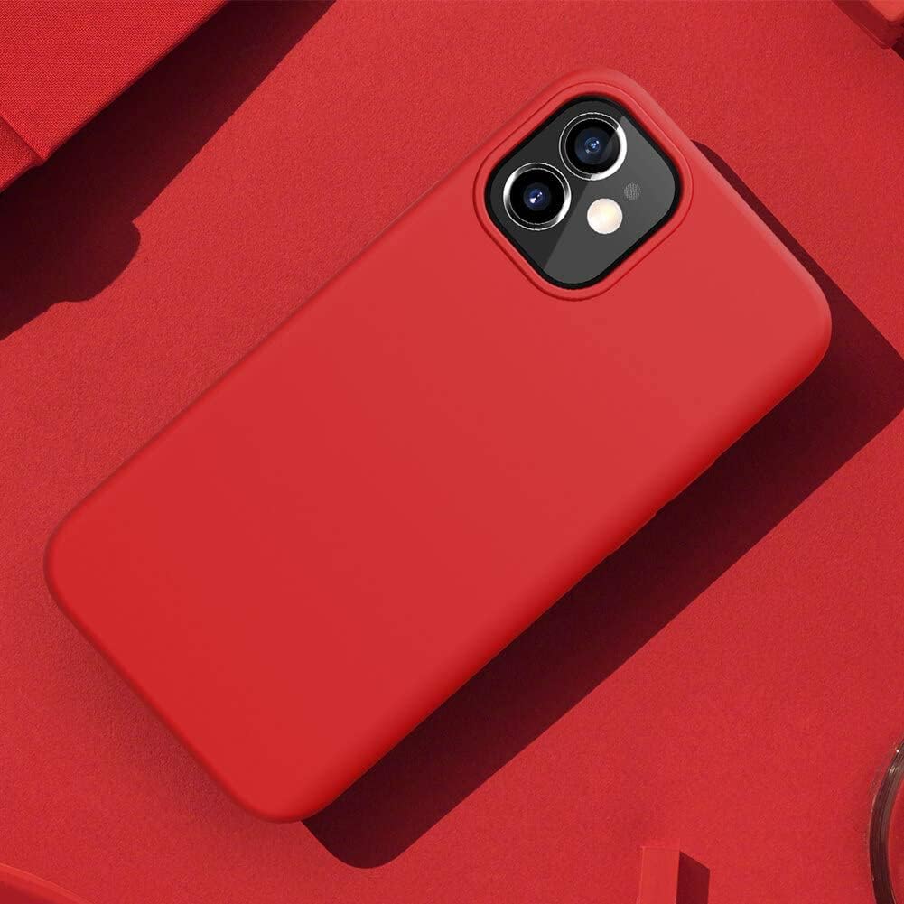 Nillkin Flex Pure Case for iPhone 12 Mini – Slim Flexible Protective Cover, Red