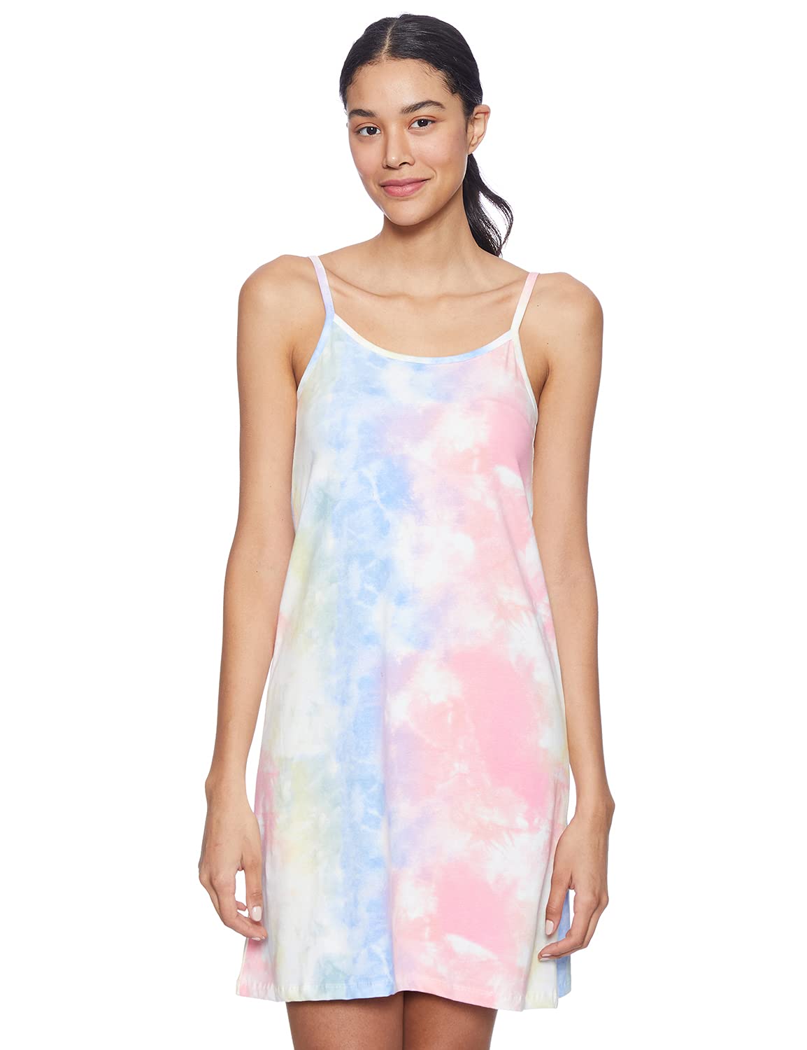 Carina Cotton Printed Spaghetti Strap Nightgown for Women – Above Knee Length Comfortable Sleepwear