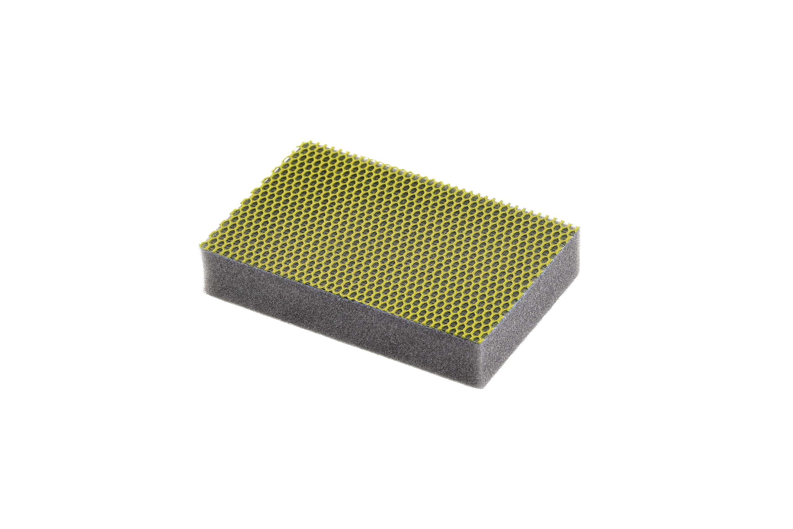 Maya Evo Professional Sponge Set 4 Pieces 07063 – Grey Sponge with Yellow Scrub Net – Multi-Purpose Cleaning Sponges