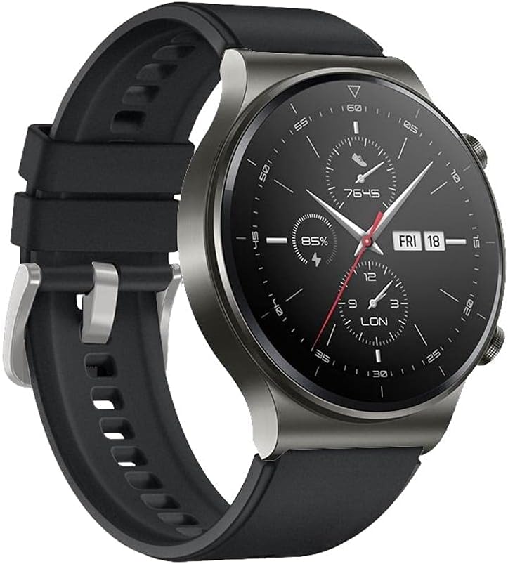 Silicone Watch Strap for Huawei GT2 Pro – 22mm Universal Sport Band – Black Unisex
