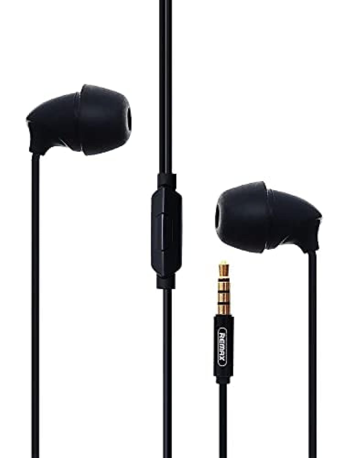 Remax RM-588 Wired Stereo Earphones with Microphone & Controller – 3.5mm Jack Headset