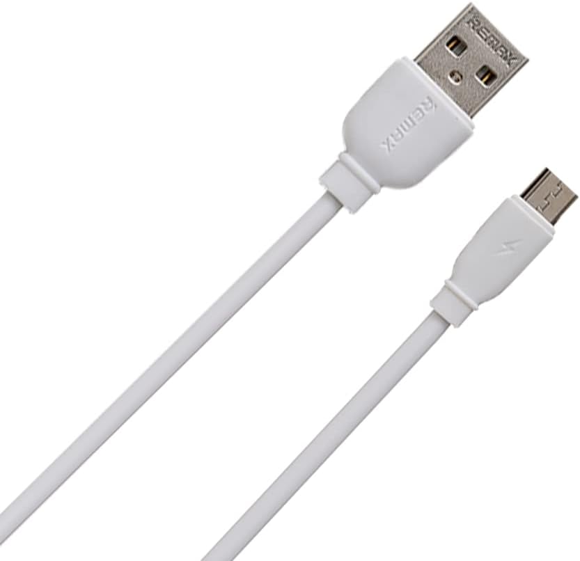 Remax RC-138M Lightning Cable Set – Fast Charging & Data Sync 2.4A Cables 1m (Pack of 2) – White