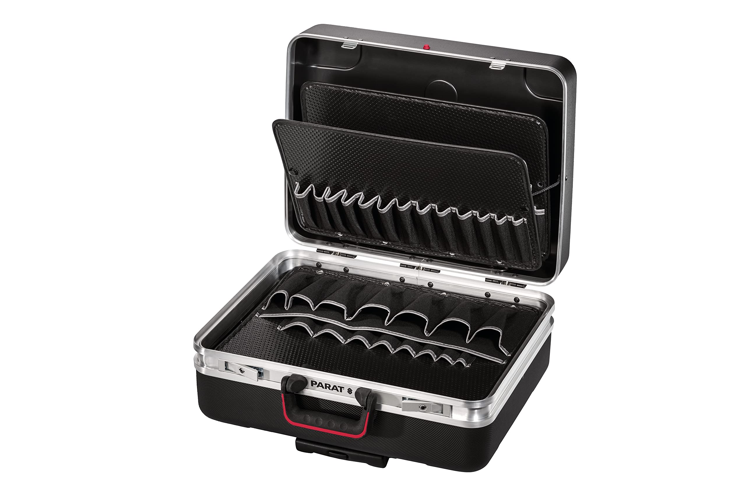 PARAT Silver King Tool Case Roll Heavy Duty Professional Tool Organizer Black for Electricians and Technicians
