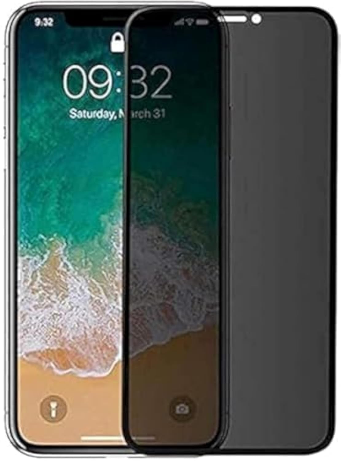 Generic Anti-Spy Privacy Glass Screen Protector for iPhone 11 Pro Max Black