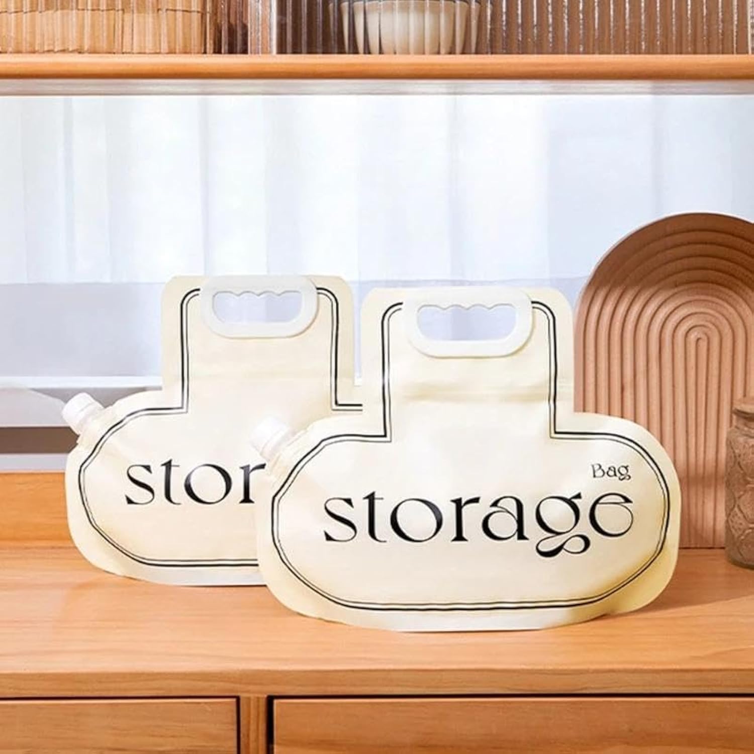 Generic Stylish & Durable Legume Storage Bags | Airtight Food Storage Bags for Kitchen Organization