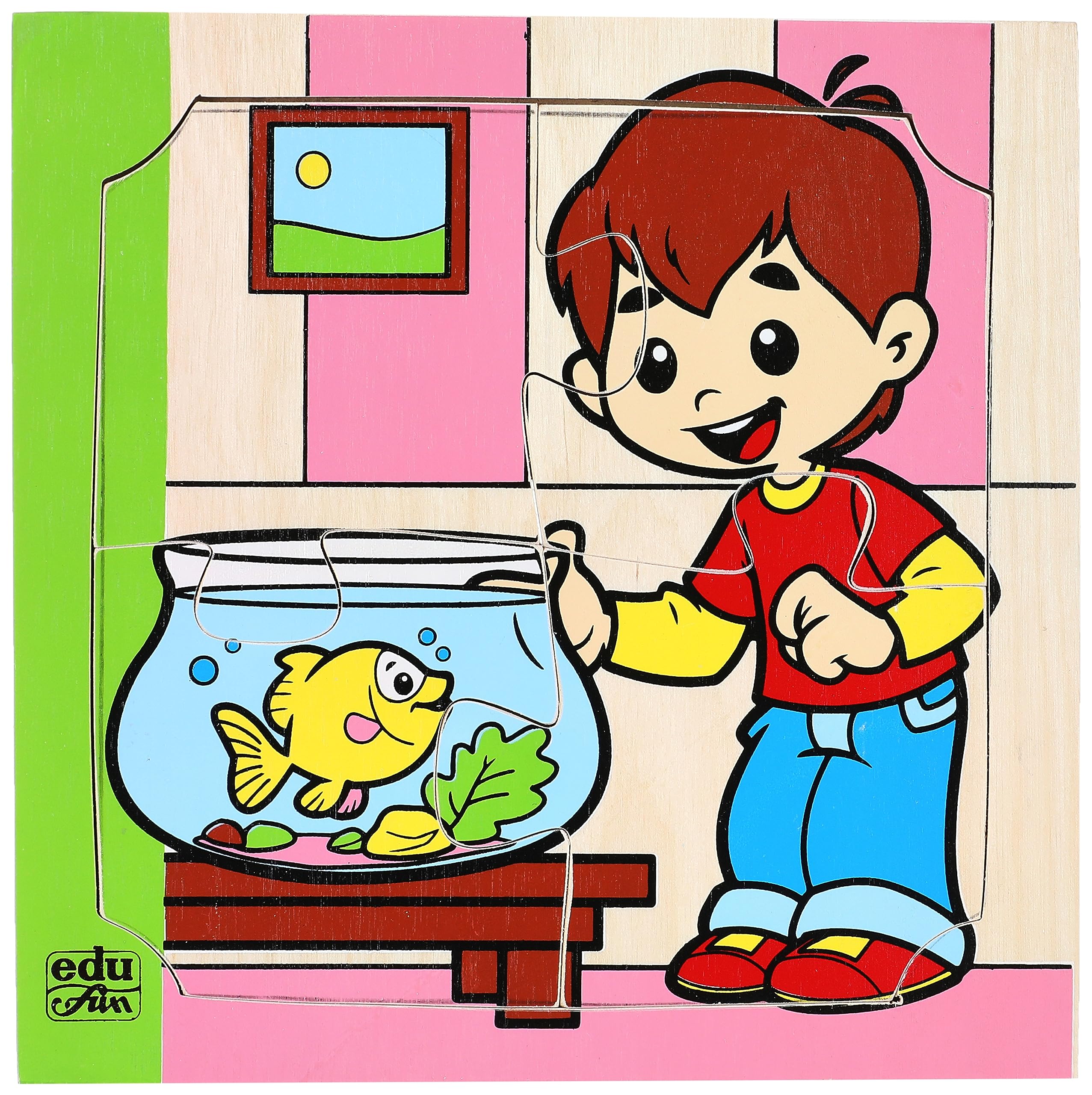 Edu Fun Kids Puzzle Educational Learning Toy