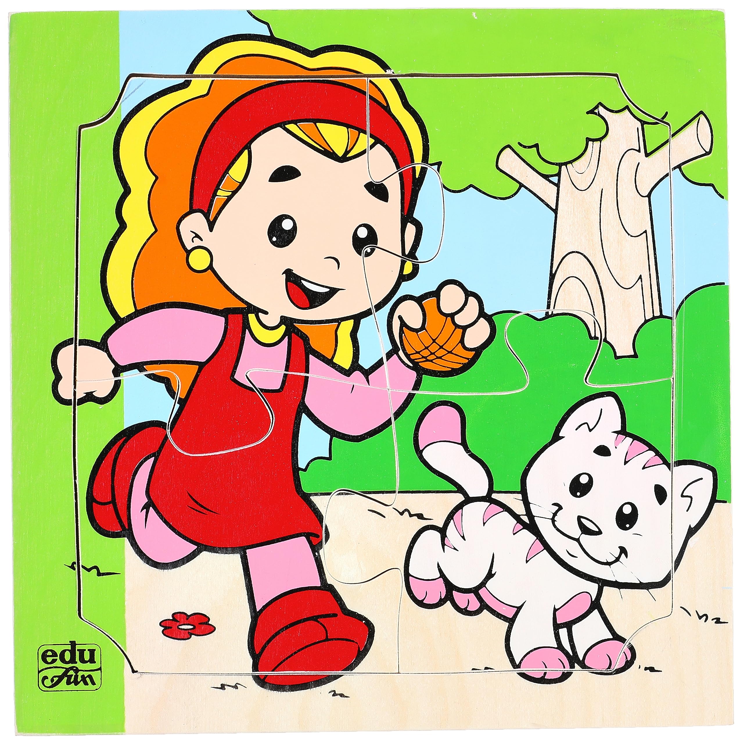 Edu Fun Playing With My Cat Puzzle Kids Toy