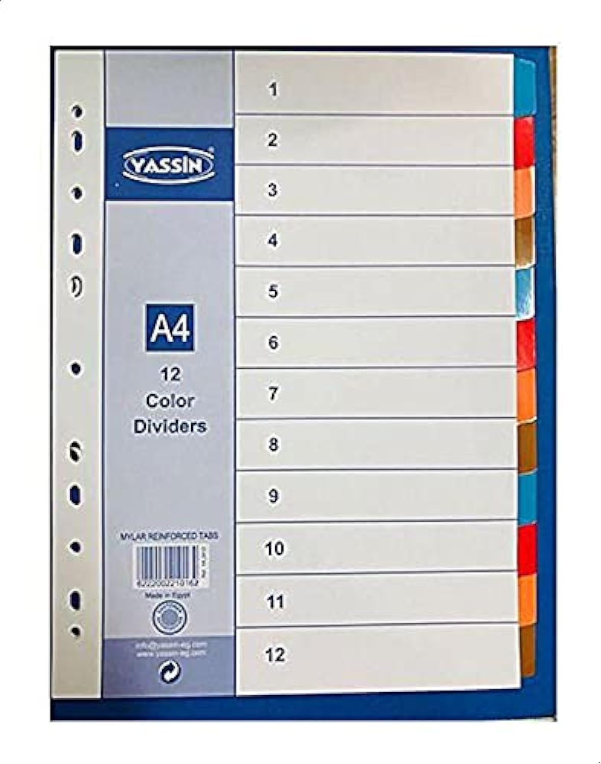 Yaseen Classic File Dividers for Document Organization