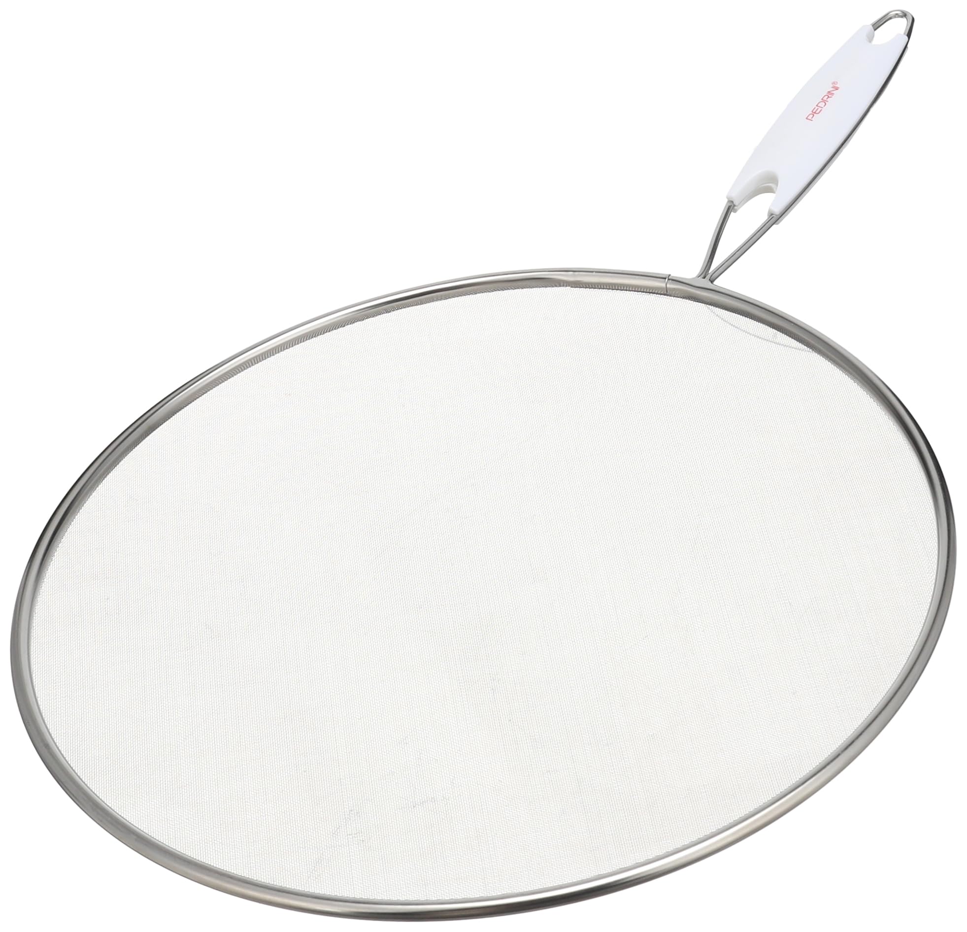 PEDRINI Aluminium Splatter Screen – Frying Pan Splatter Guard, Heat Resistant Oil Splash Protector for Cooking, Durable Kitchen Mesh Cover for Pots and Pans