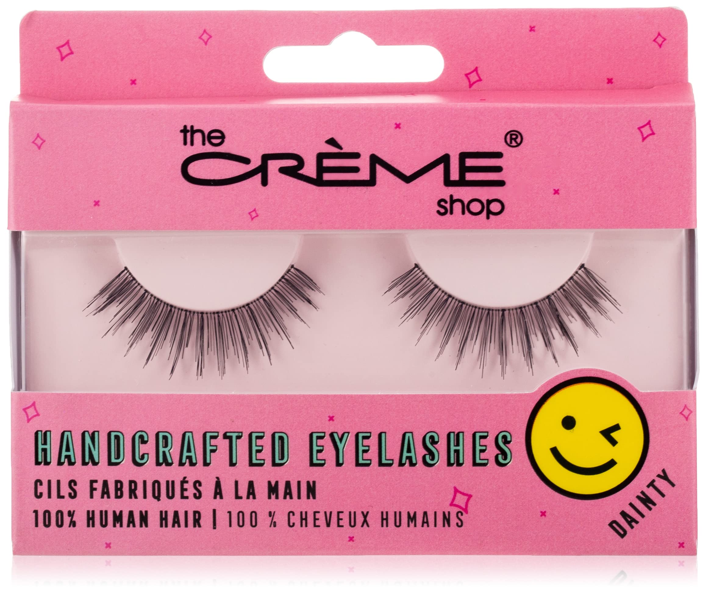The Crème Shop Natural Defining Eyelashes – 100% Human Hair False Lashes, Dainty Style