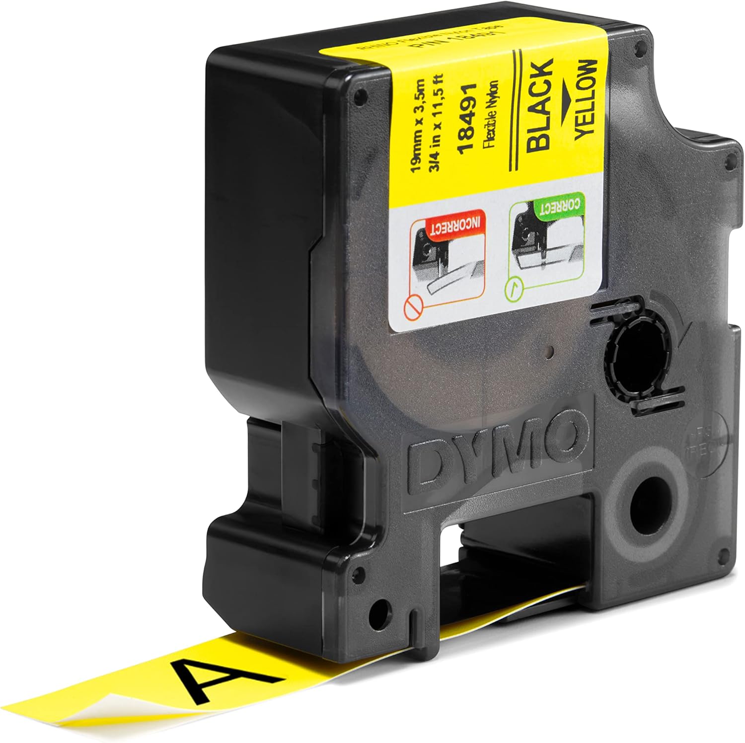 Dymo Rhino 18491 Industrial Nylon Labels Durable Label Tape