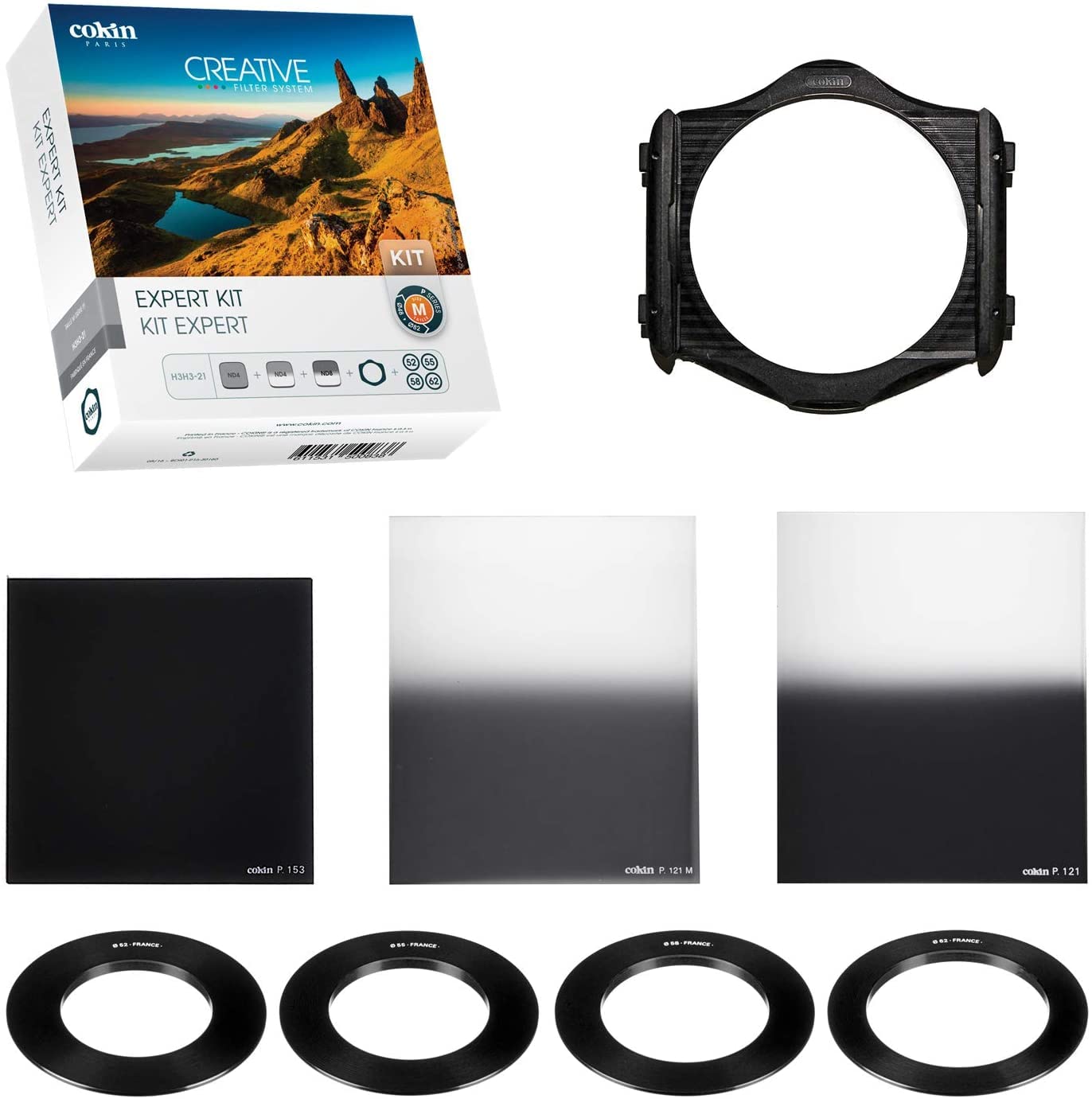 Cokin P Series Expert Gradual ND Filter Kit – Camera Lens Filter Set with Holder & Adapter Rings