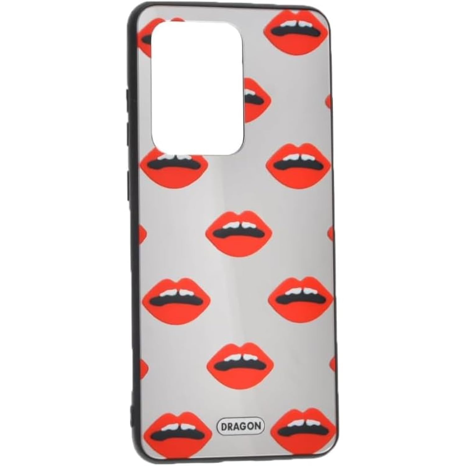 Dragon Plastic Creative Phone Case for Samsung Galaxy S20 Ultra / S11 – Funky Mirror Back Cover with Silicone Shockproof Edges