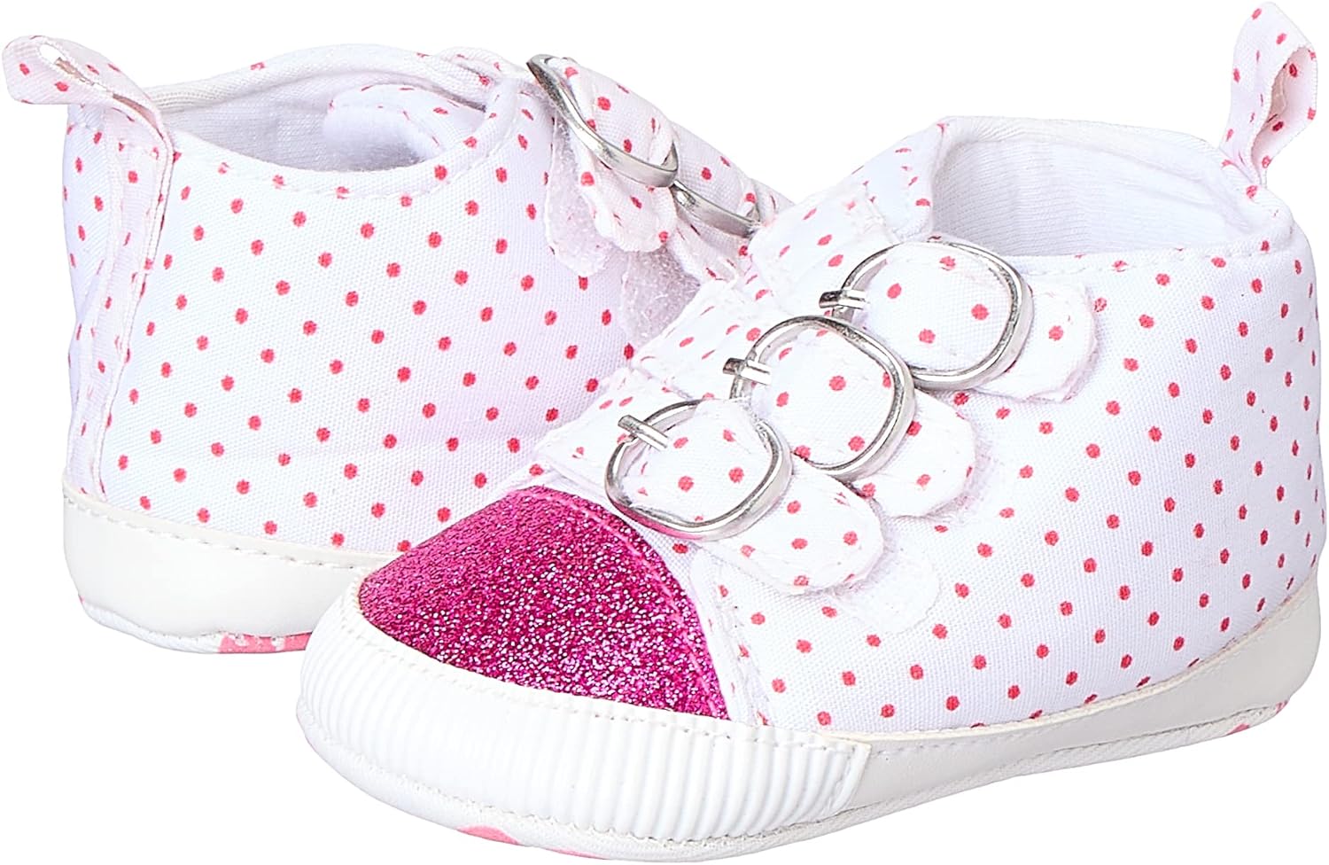 Mix & Max Floral Pattern Front Eyelets Sneakers For Baby  Girls