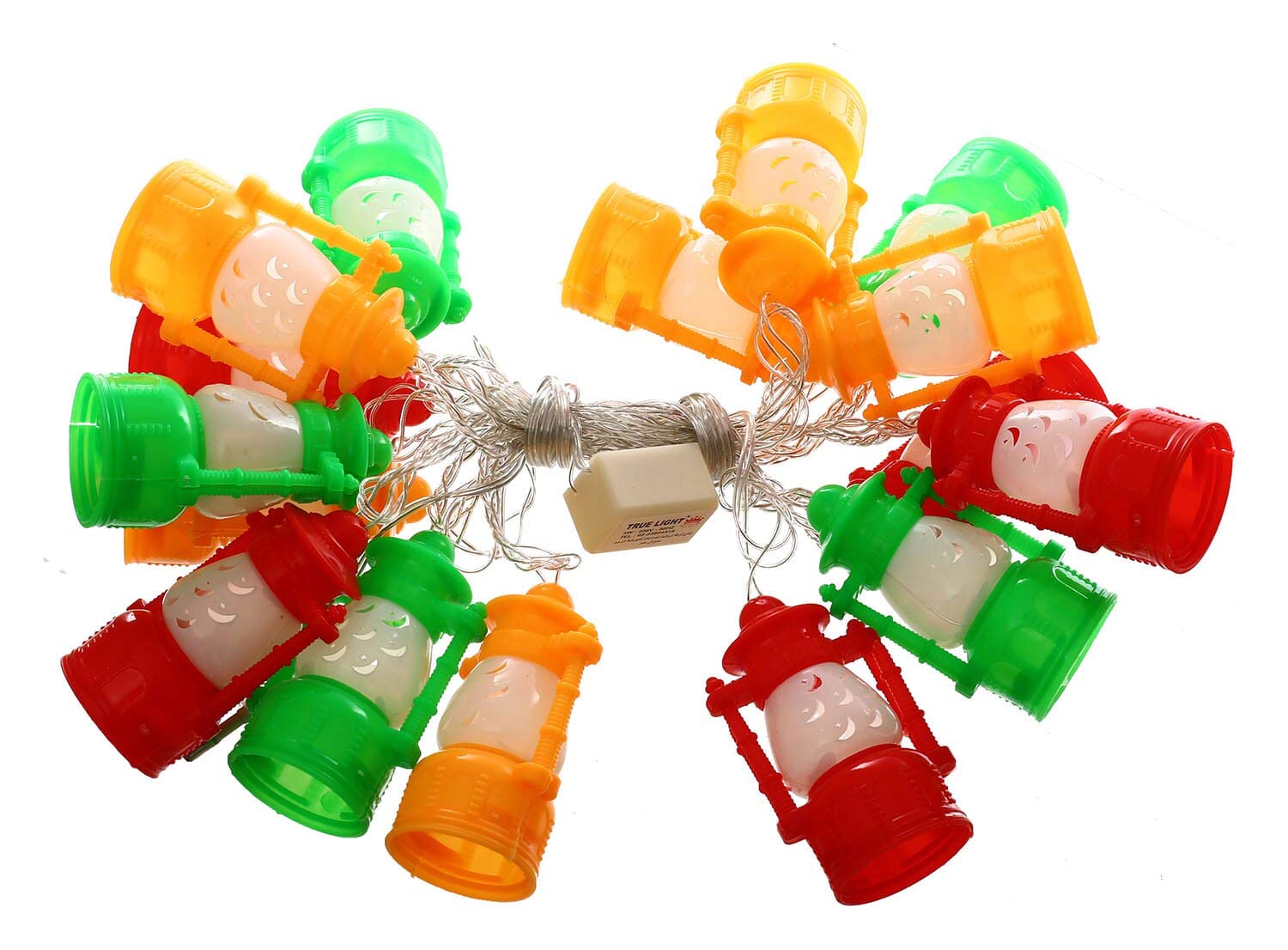 True Light Plastic Small Lanterns Light For Decoration Multi Color Ramadan Decorative Hanging Lantern