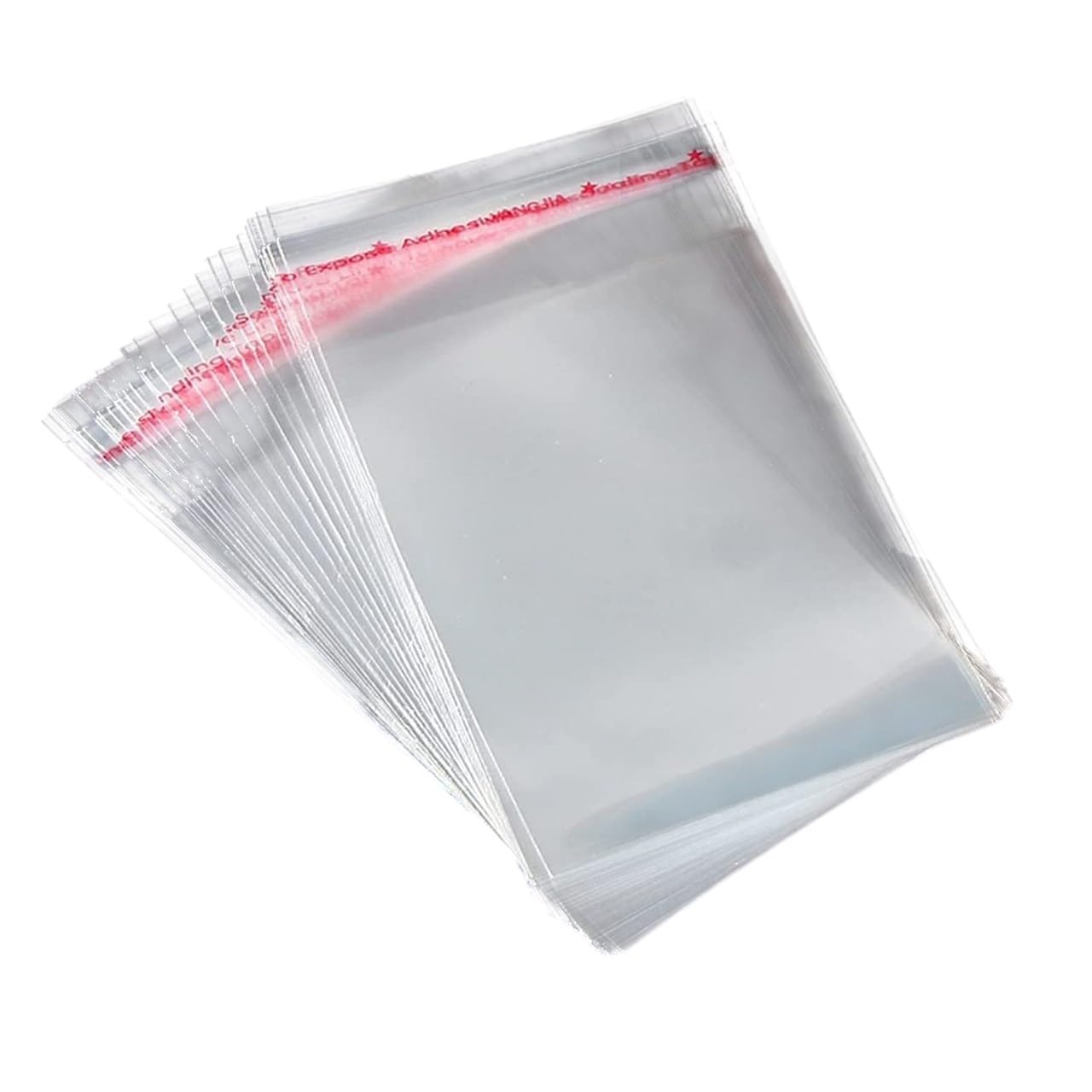 Rosy Moment Clear Self Adhesive Plastic Bags