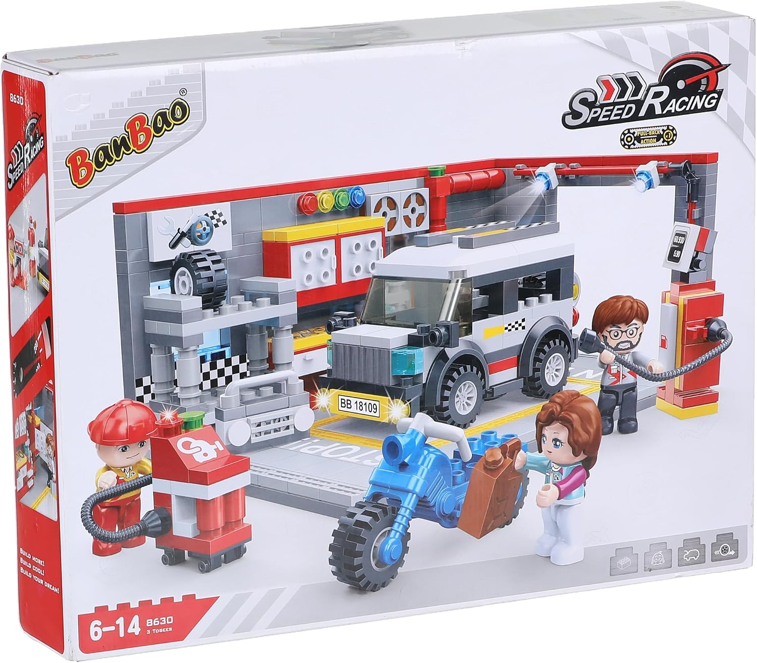 BanBao Vehicle Repair Station Building Set