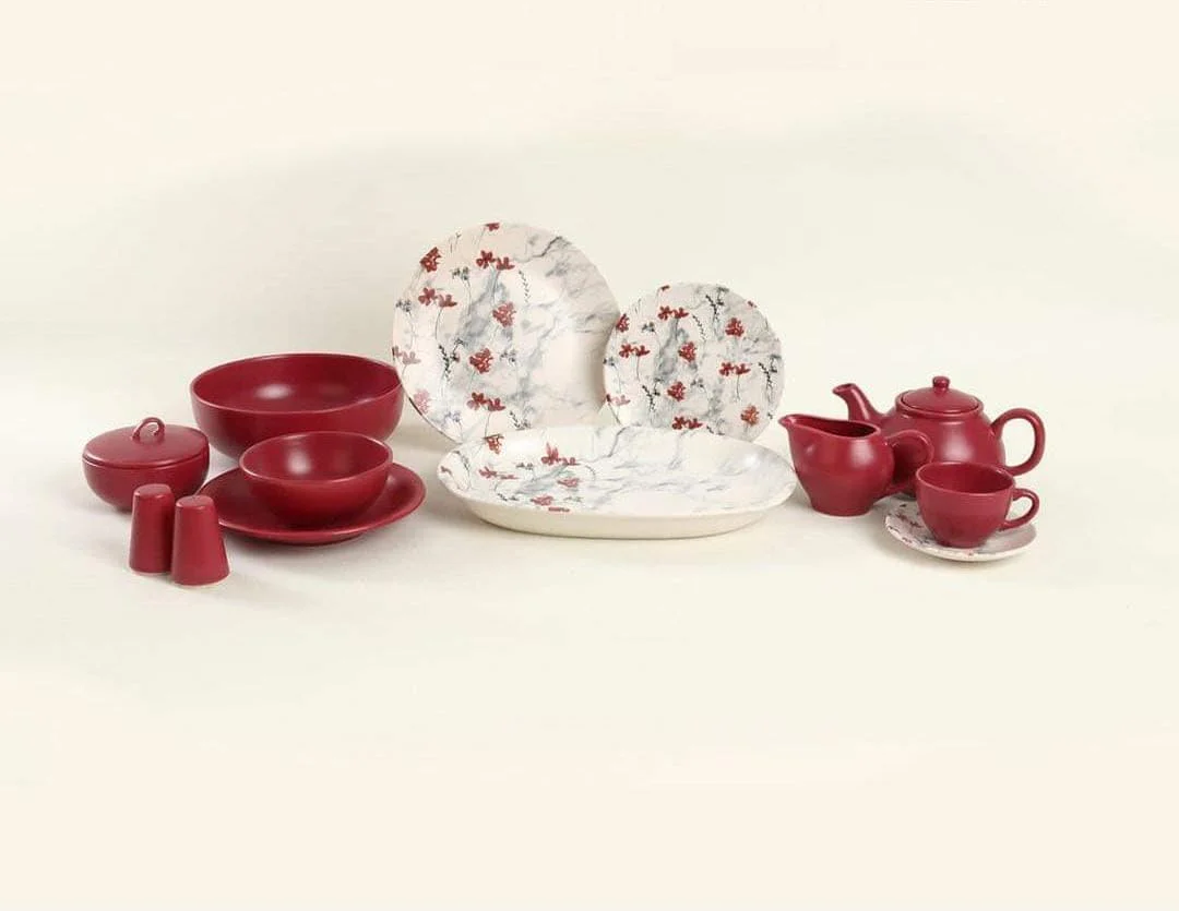 Oxford 45-Piece Dinner Set Durable Quality Design
