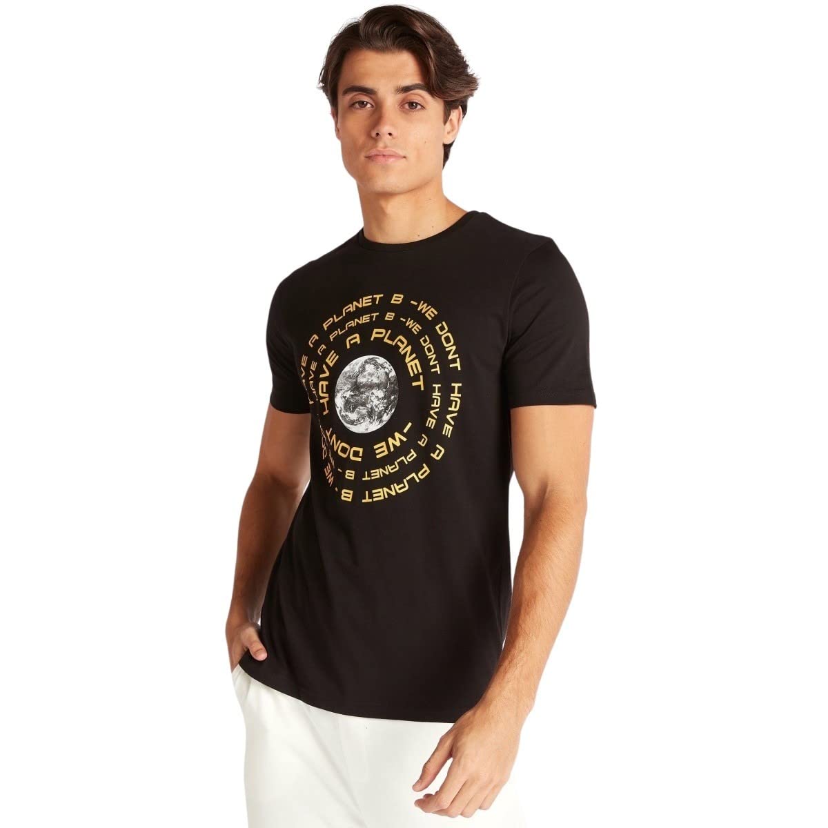Splash Men’s SCRPLANET T-Shirt Casual Comfortable Cotton Tee