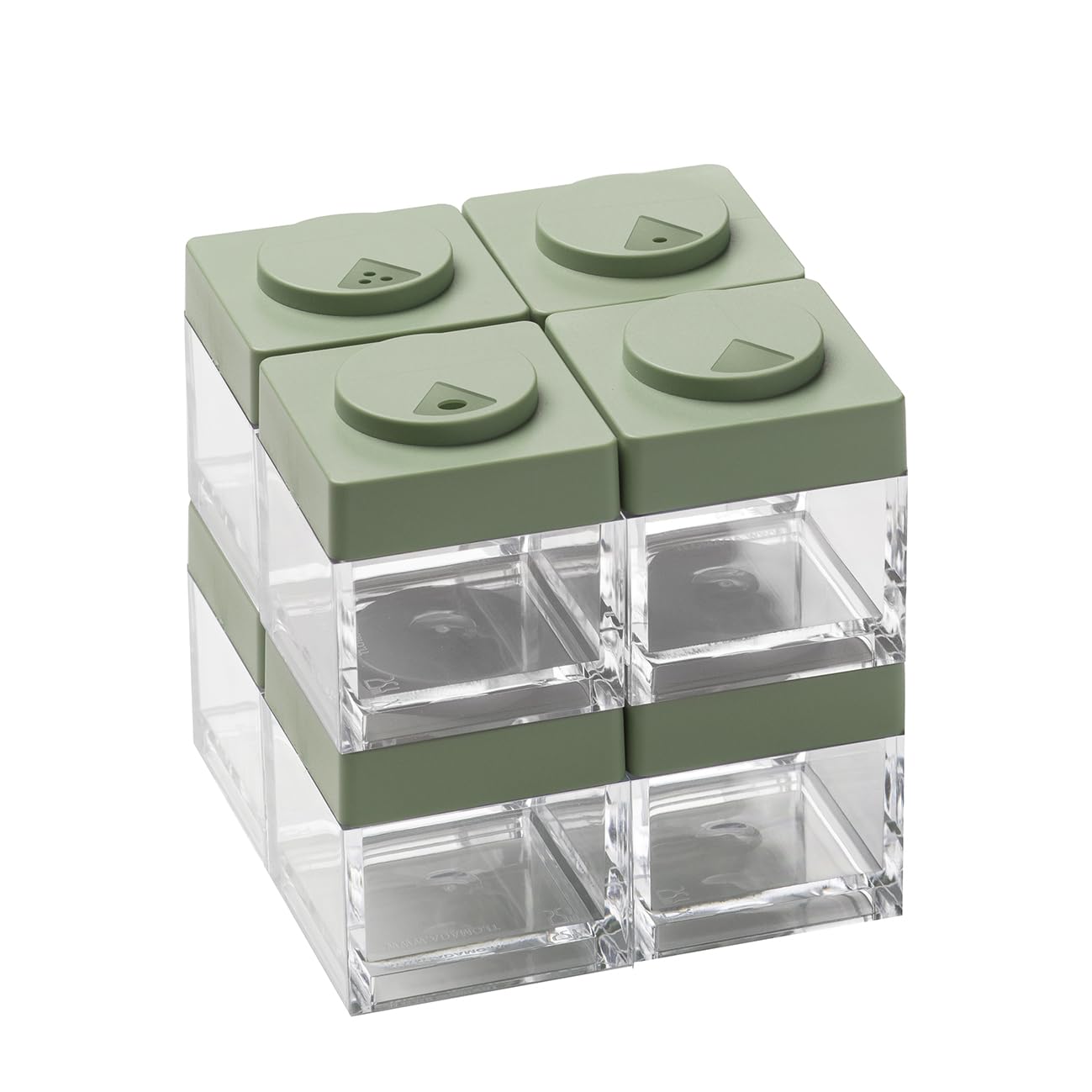 Omada Brickstore Set of 8 Storage Canisters Kitchen Organizer