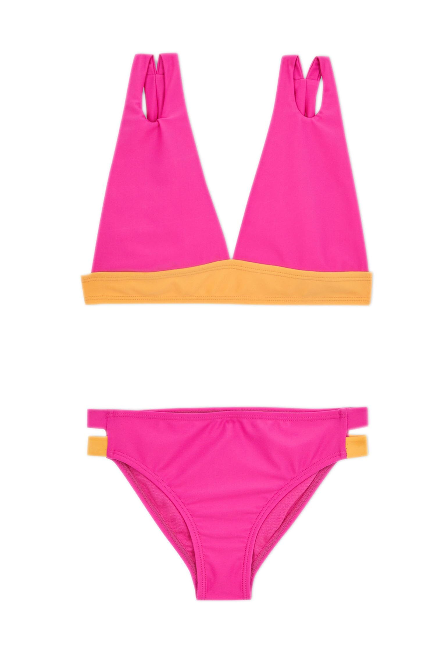 DeFacto Girls Regular Fit Bikini Swimwear – Comfortable Two-Piece Swimsuit for Kids, Stylish & Quick-Dry Beachwear