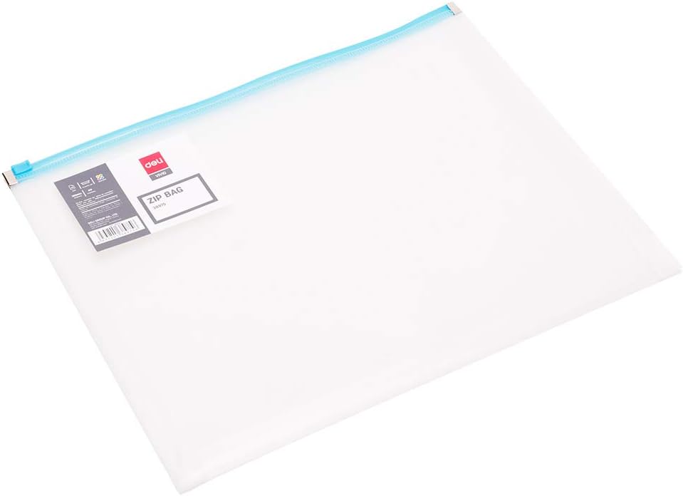 Deli A4 Size Zipper Document Bag for File and Paper Storage