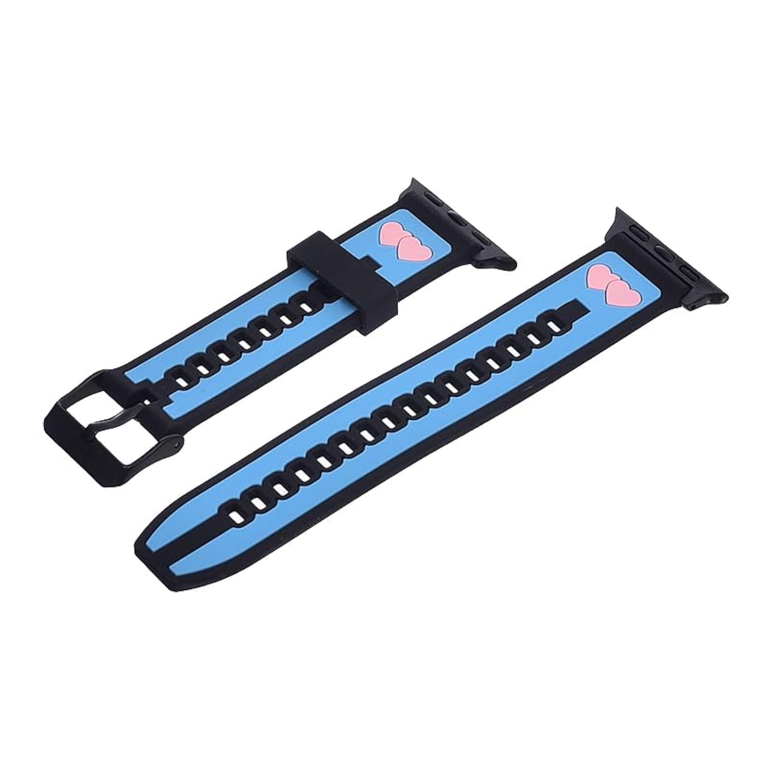 Generic Silicone Adjustable Smart Watch Strap Compatible with Smart Watches for Unisex