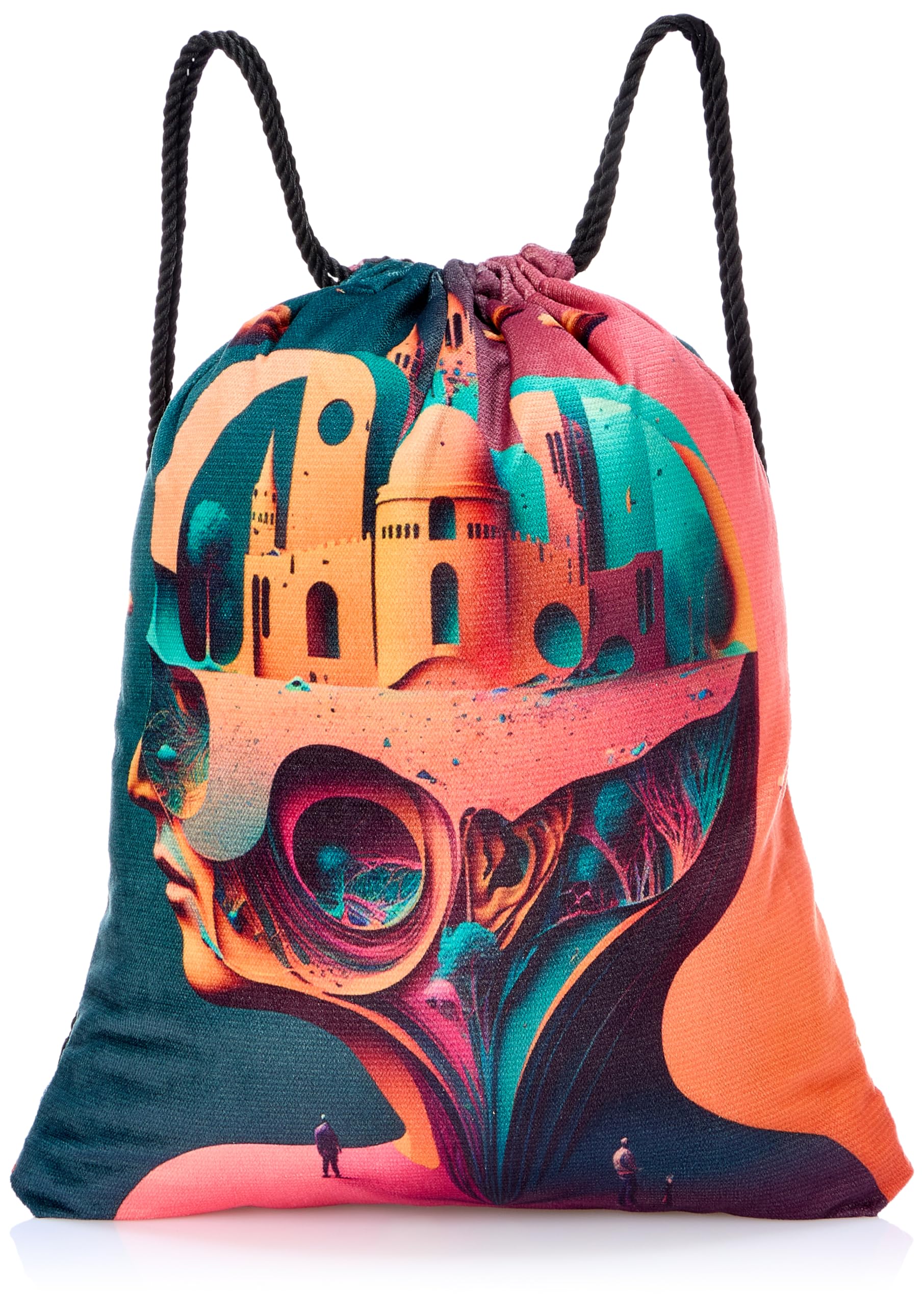 TAT Drawstring Bag Lightweight Casual Sports Backpack