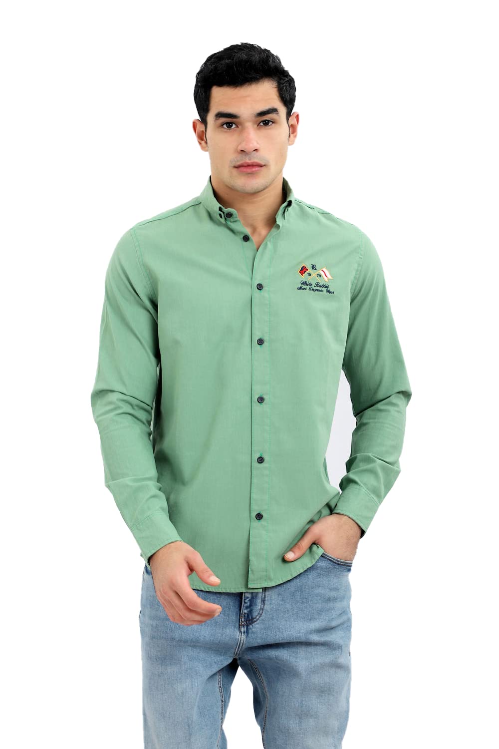 White Rabbit Shirt for Men Made From High-quality Breathable Fabric