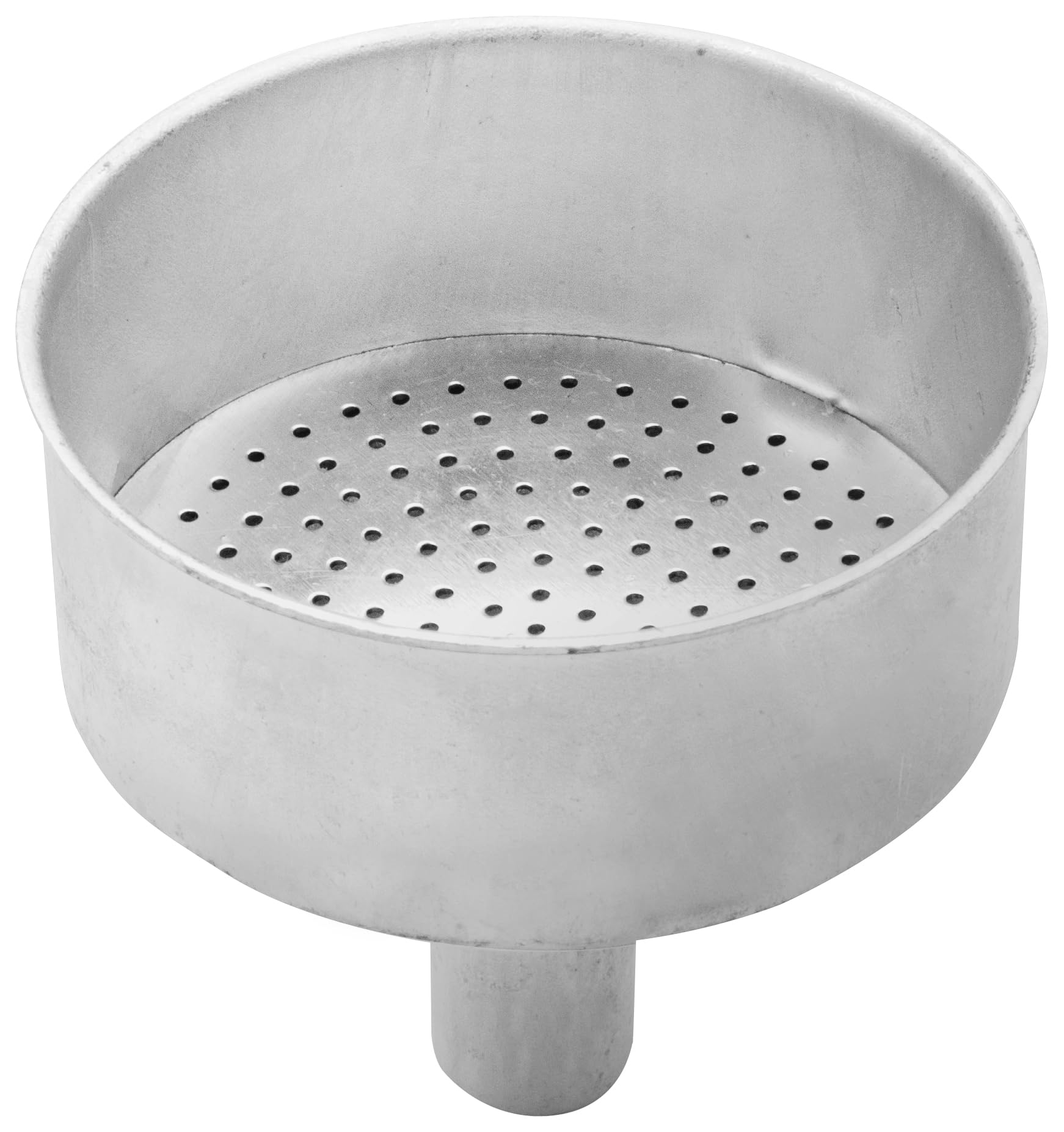 Pedrini 4-Cup Coffee Maker Funnel Filter – Premium Stainless Steel Silver Coffee Brewing Cone for Rich Espresso Flavor