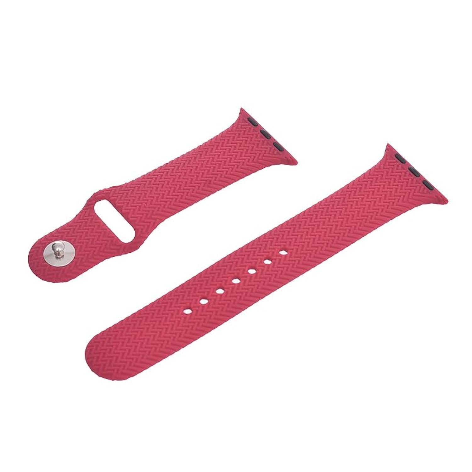 Premium Silicone Smart Watch Strap – Zigzag Adjustable & Expandable Unisex Band for 38/40/41MM Smart Watches
