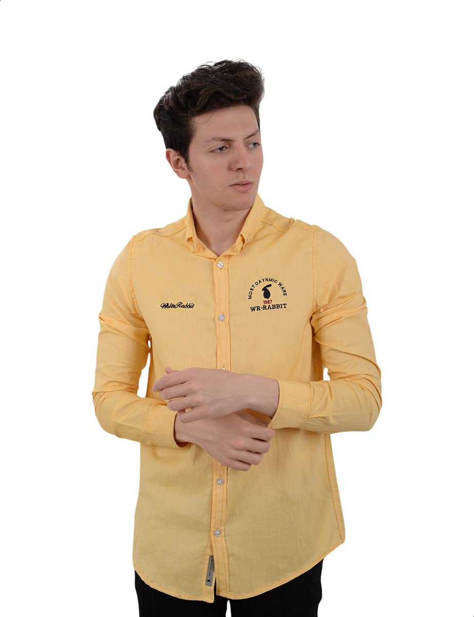 White Rabbit Shirt for Men Made From High-quality Breathable Fabric