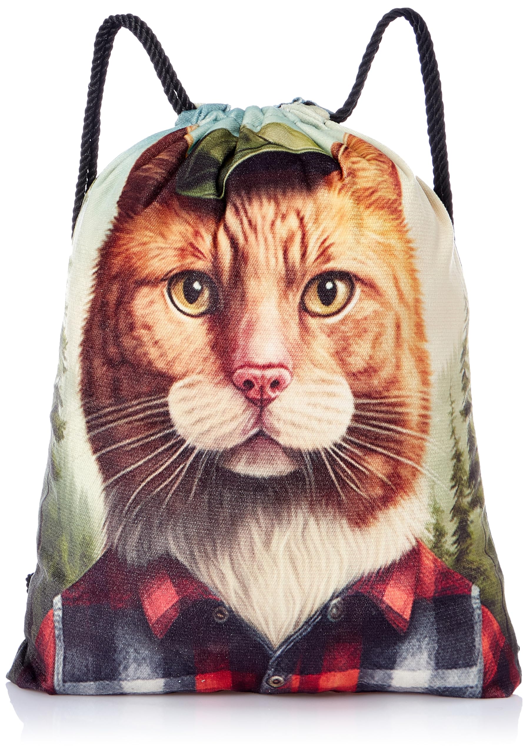 TAT Large Drawstring Bag Lightweight Gym Sports Backpack Casual Daily Use