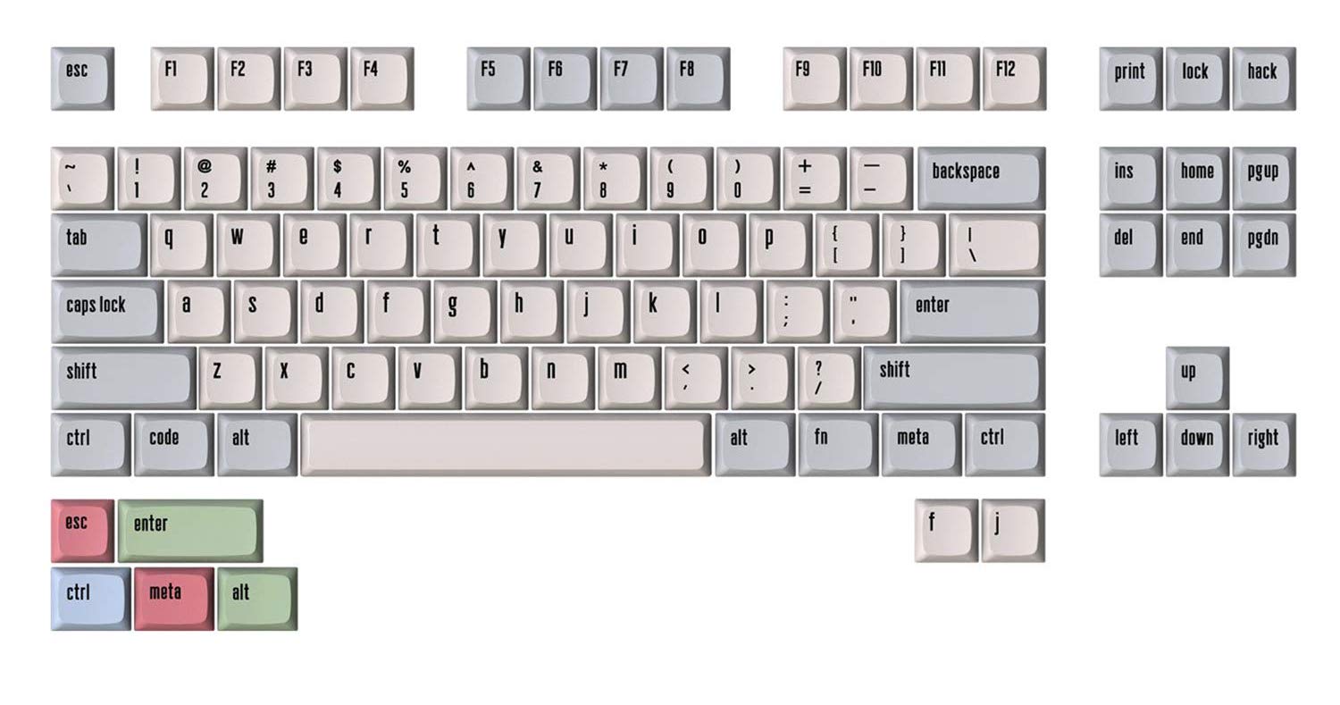DROP + MiTo XDA Canvas Keycap Set for Tenkeyless Keyboards Compatible with Cherry MX Switches and Clones
