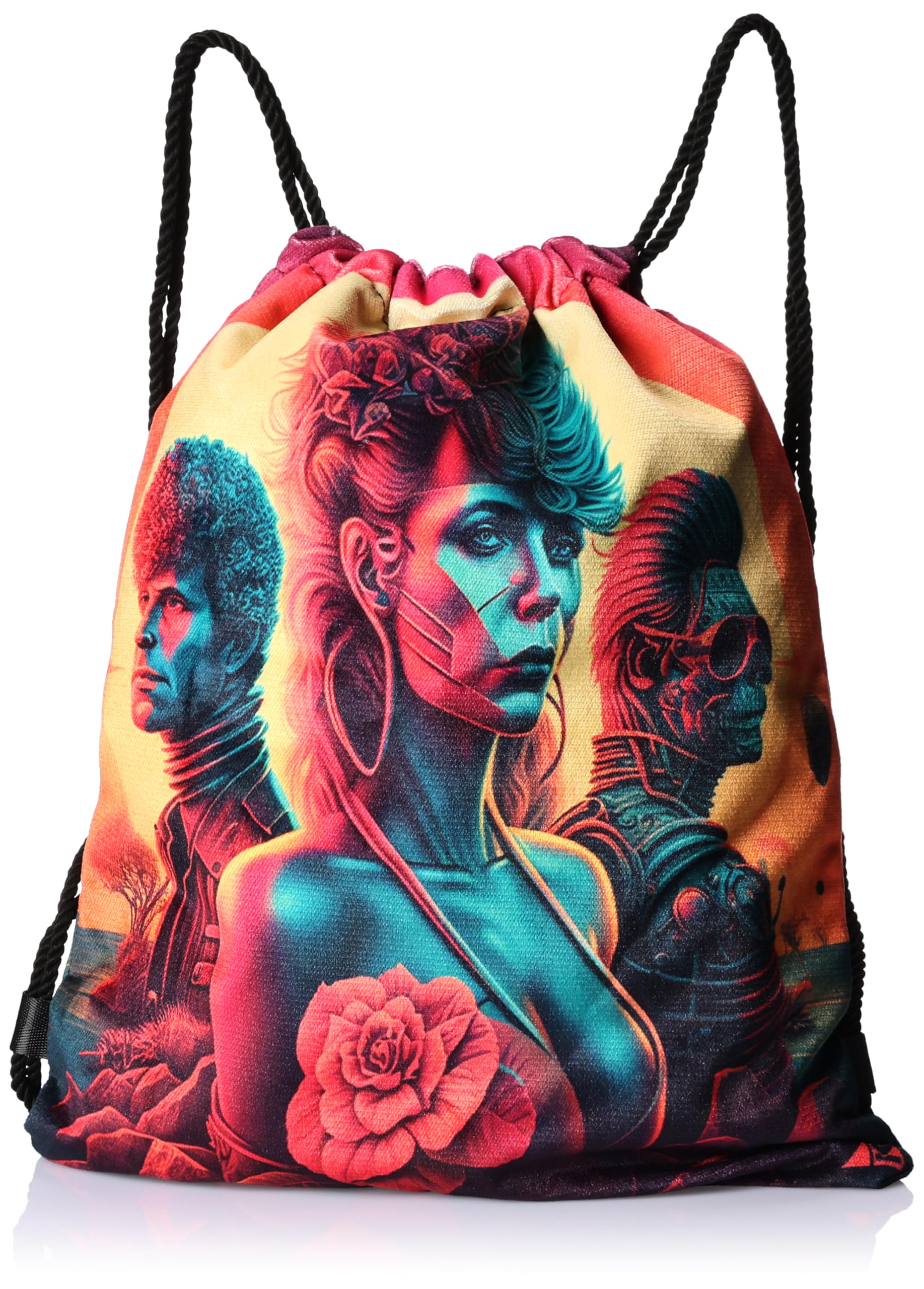 TAT Drawstring Bag Lightweight Gym Sports Backpack Casual Daily Use