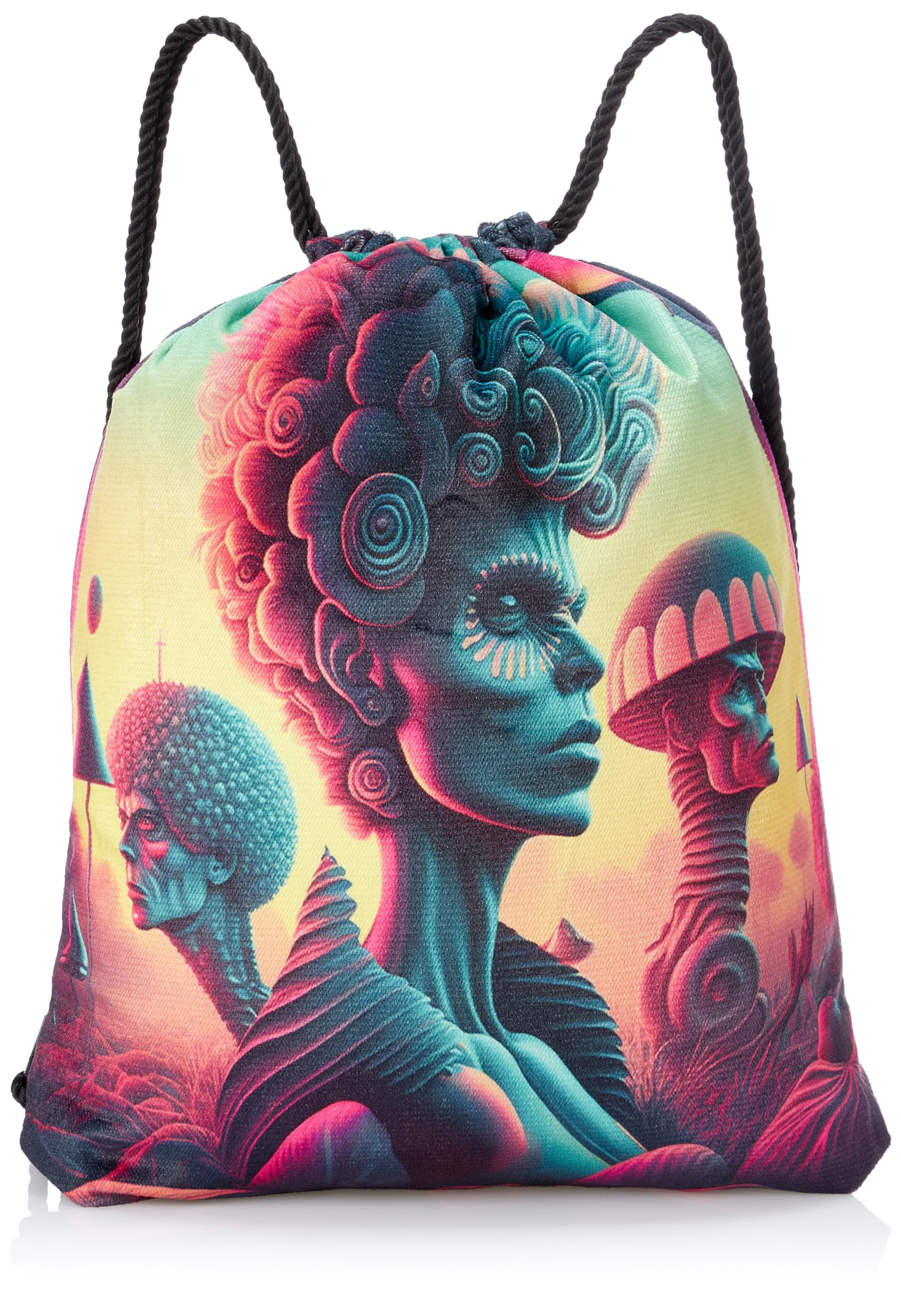 TAT Drawstring Bag Lightweight Gym Sports Backpack Casual Daily Use