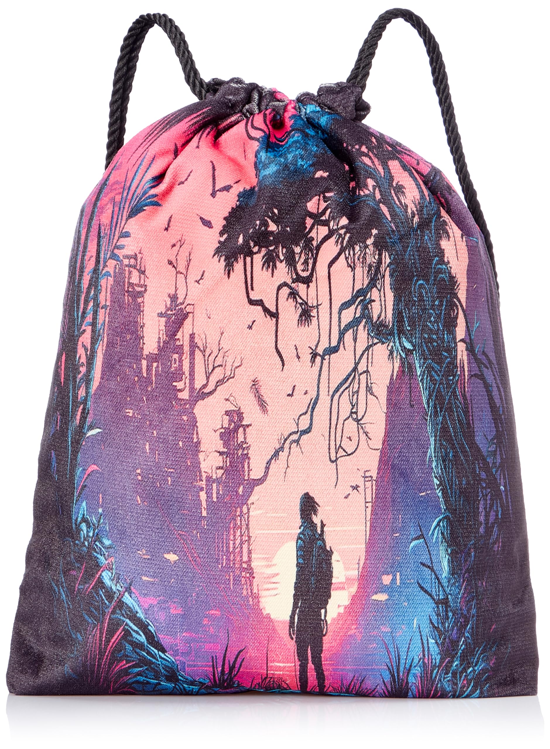 TAT Drawstring Bag Lightweight Gym Sports Backpack Casual Daily Use